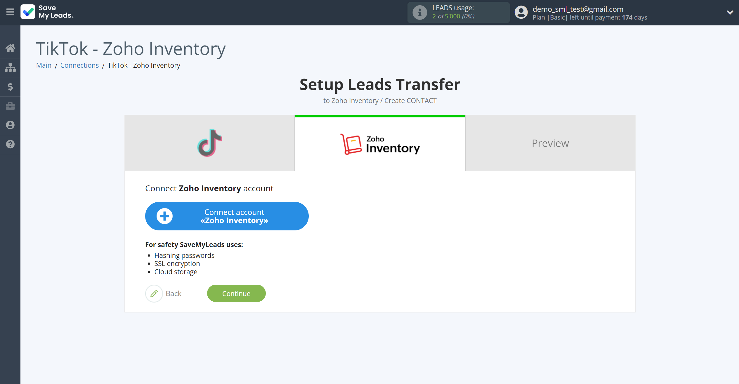How to Connect TikTok with Zoho Inventory Create Contacts | Data Destination account connection How to Connect TikTok with Zoho Inventory Create Contacts | Data Destination account connection