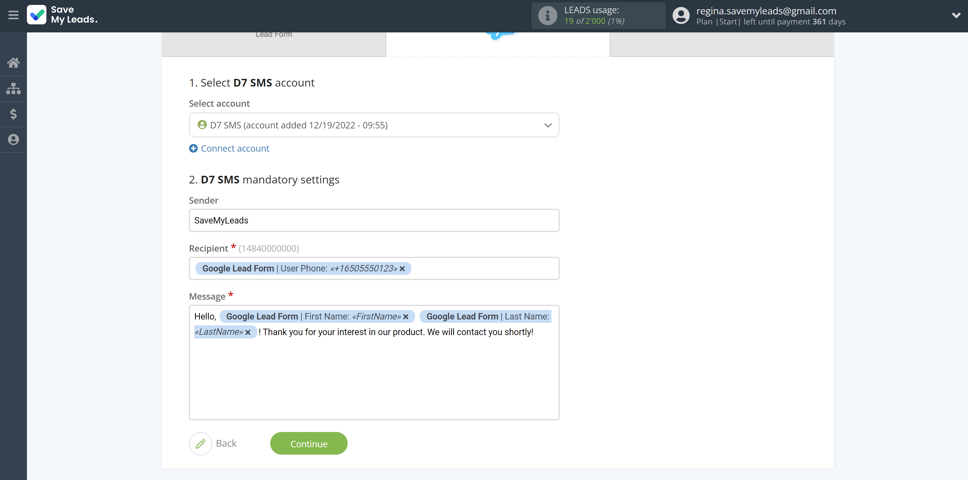 How to Connect Google Lead Form with D7 SMS | Assigning fields How to Connect Google Lead Form with D7 SMS | Assigning fields