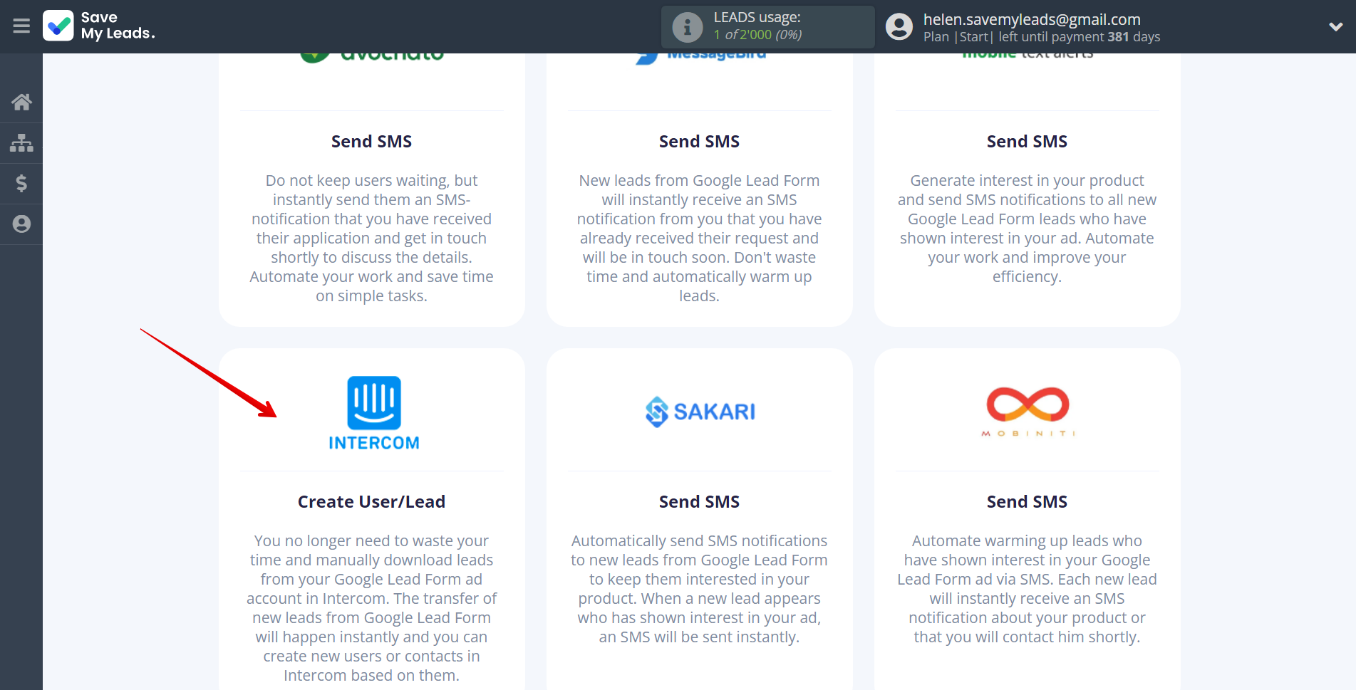 How to Connect Google Lead Form with Intercom | Data Destination system selection How to Connect Google Lead Form with Intercom | Data Destination system selection