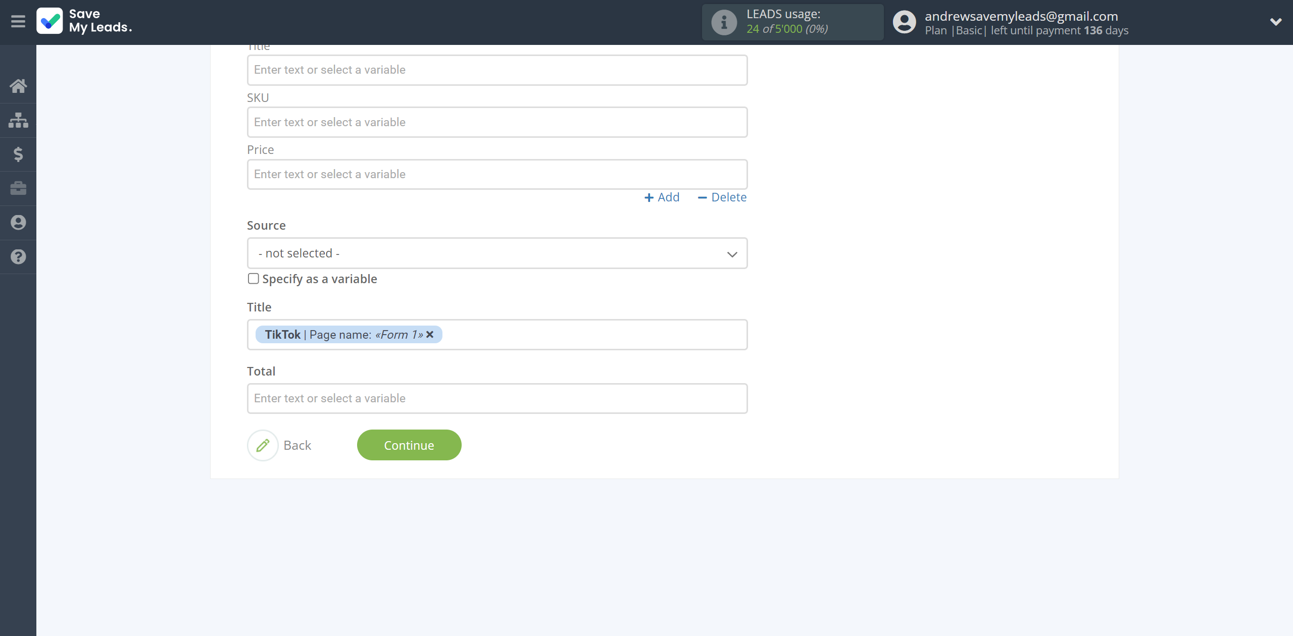 How to Connect TikTok with KeepinCRM Create Agreement | Assigning fields How to Connect TikTok with KeepinCRM Create Agreement | Assigning fields