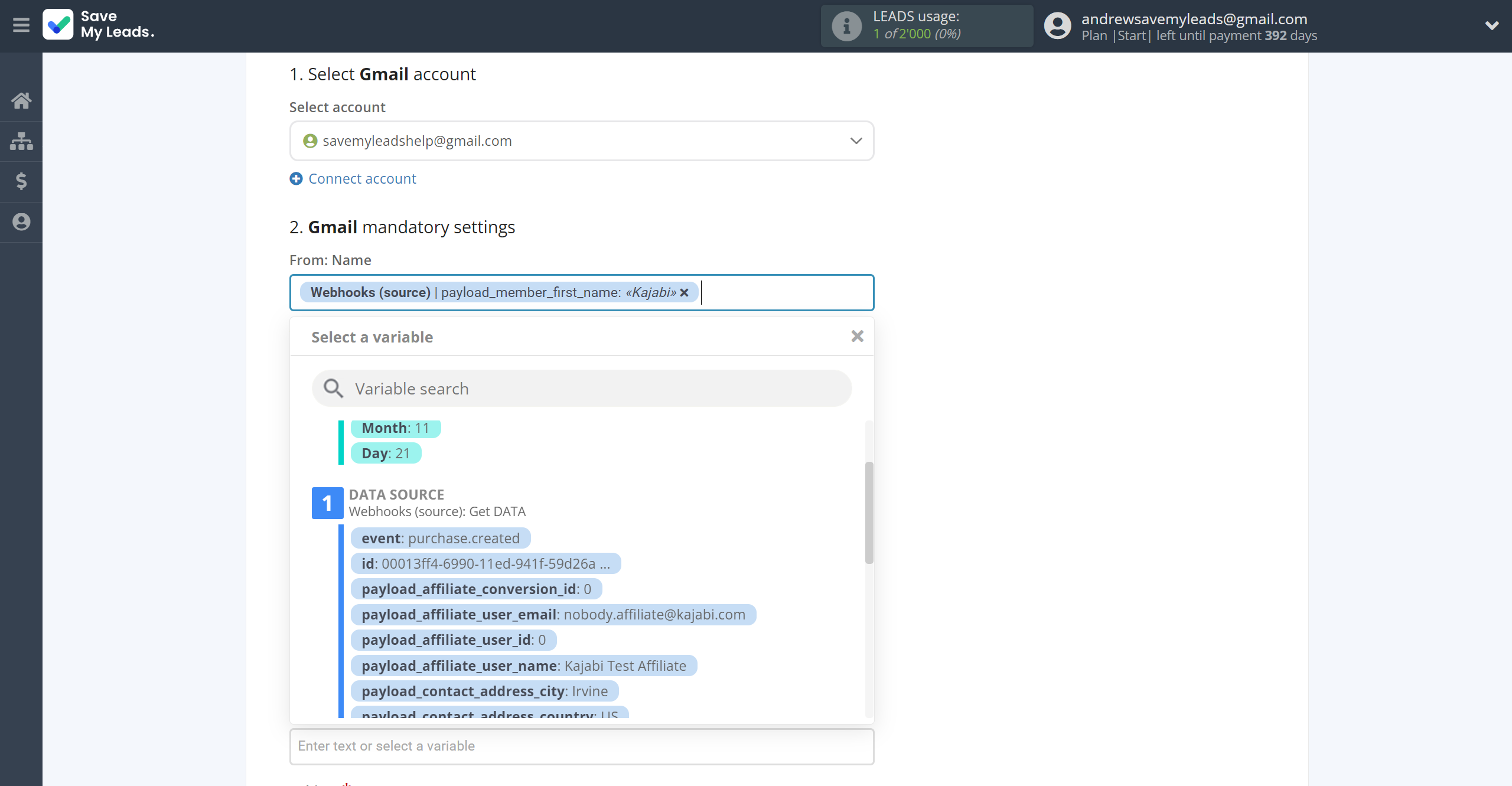 How to Connect Webhooks with Gmail | Assigning fields How to Connect Webhooks with Gmail | Assigning fields