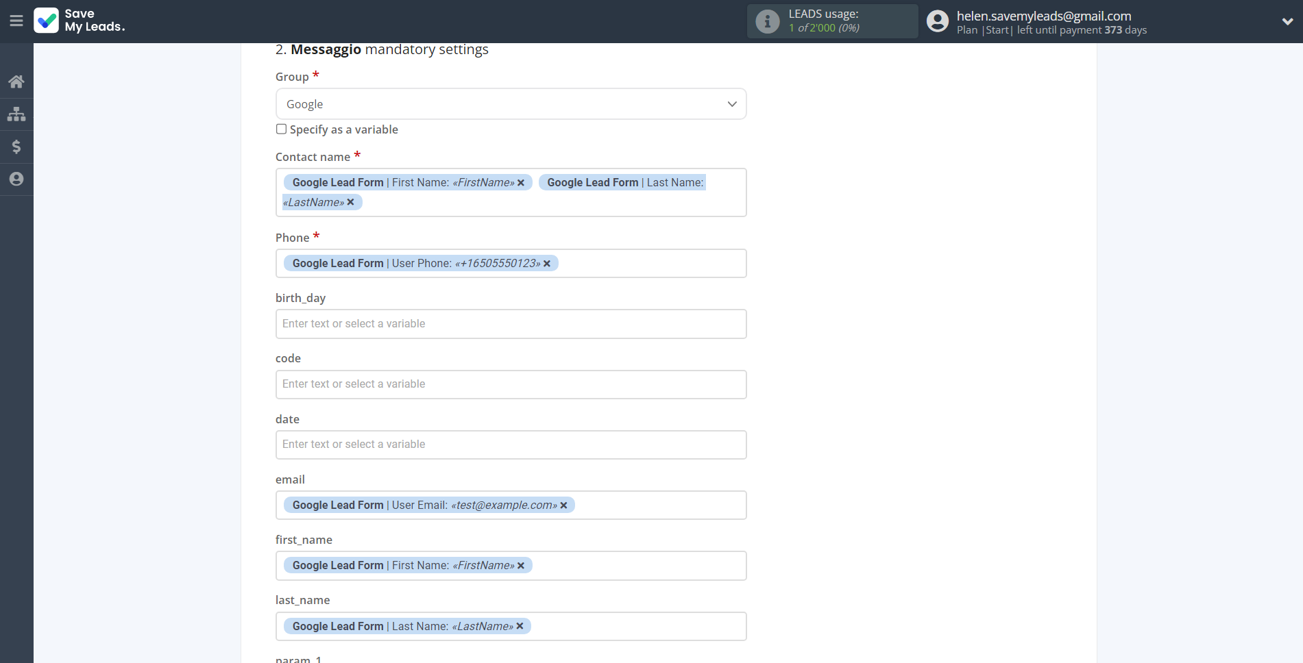 How to Connect Google Lead Form with Messaggio | Assigning fields How to Connect Google Lead Form with Messaggio | Assigning fields