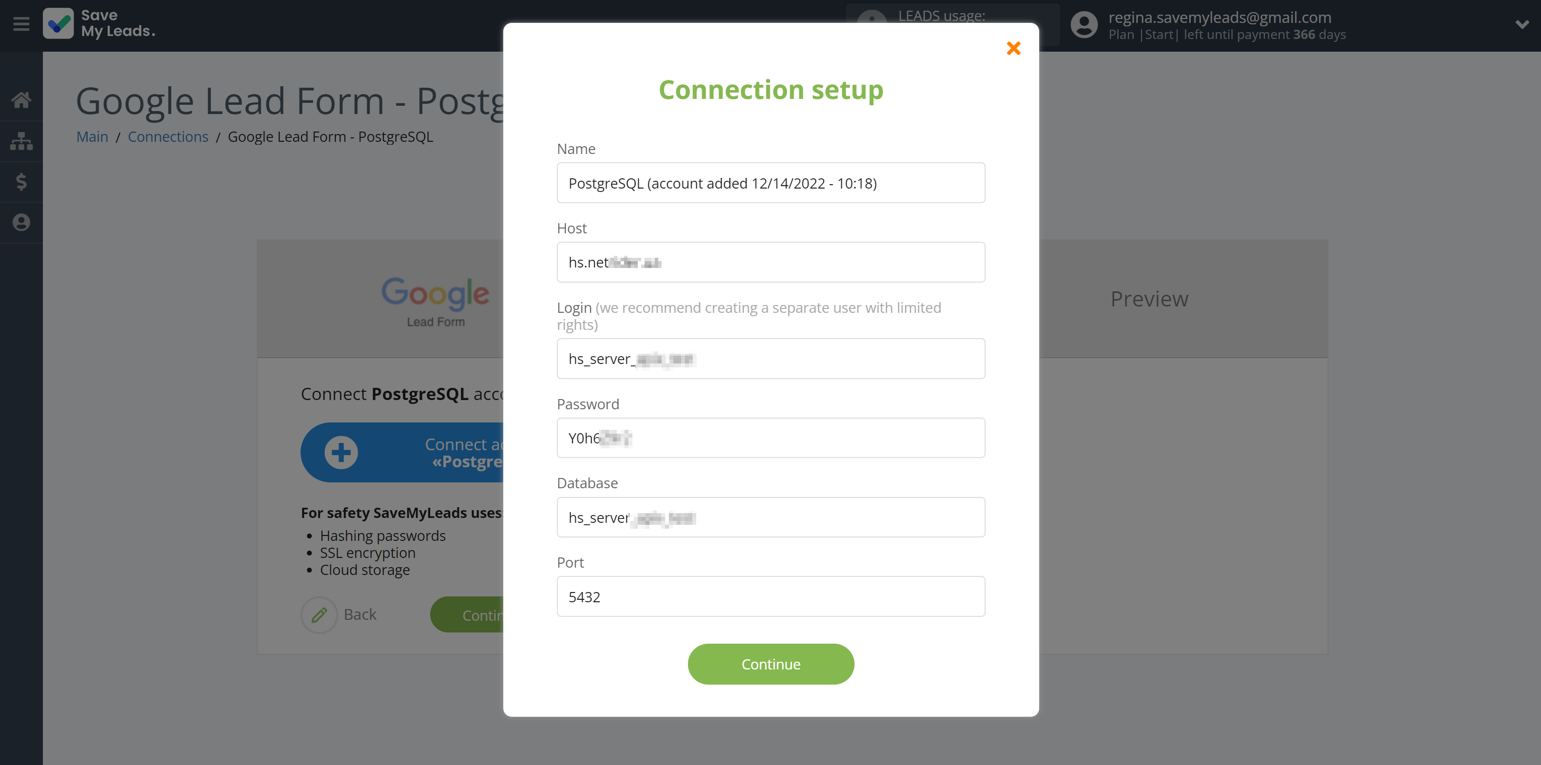 How to Connect Google Lead Form with PostgreSQL | Data Destination account connection How to Connect Google Lead Form with PostgreSQL | Data Destination account connection
