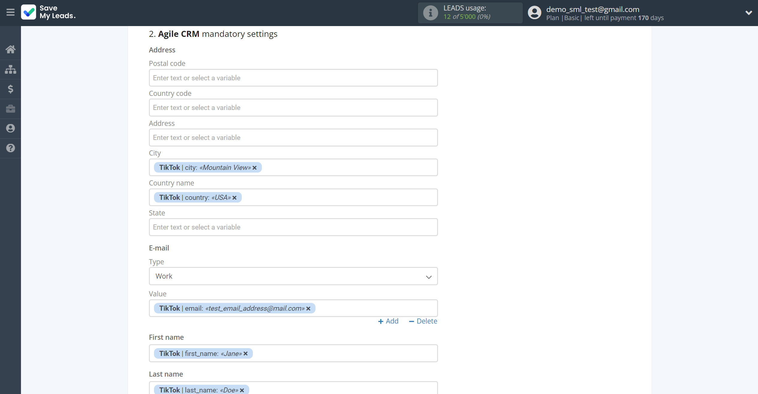 How to Connect TikTok with AgileCRM Create Contacts | Assigning fields How to Connect TikTok with AgileCRM Create Contacts | Assigning fields