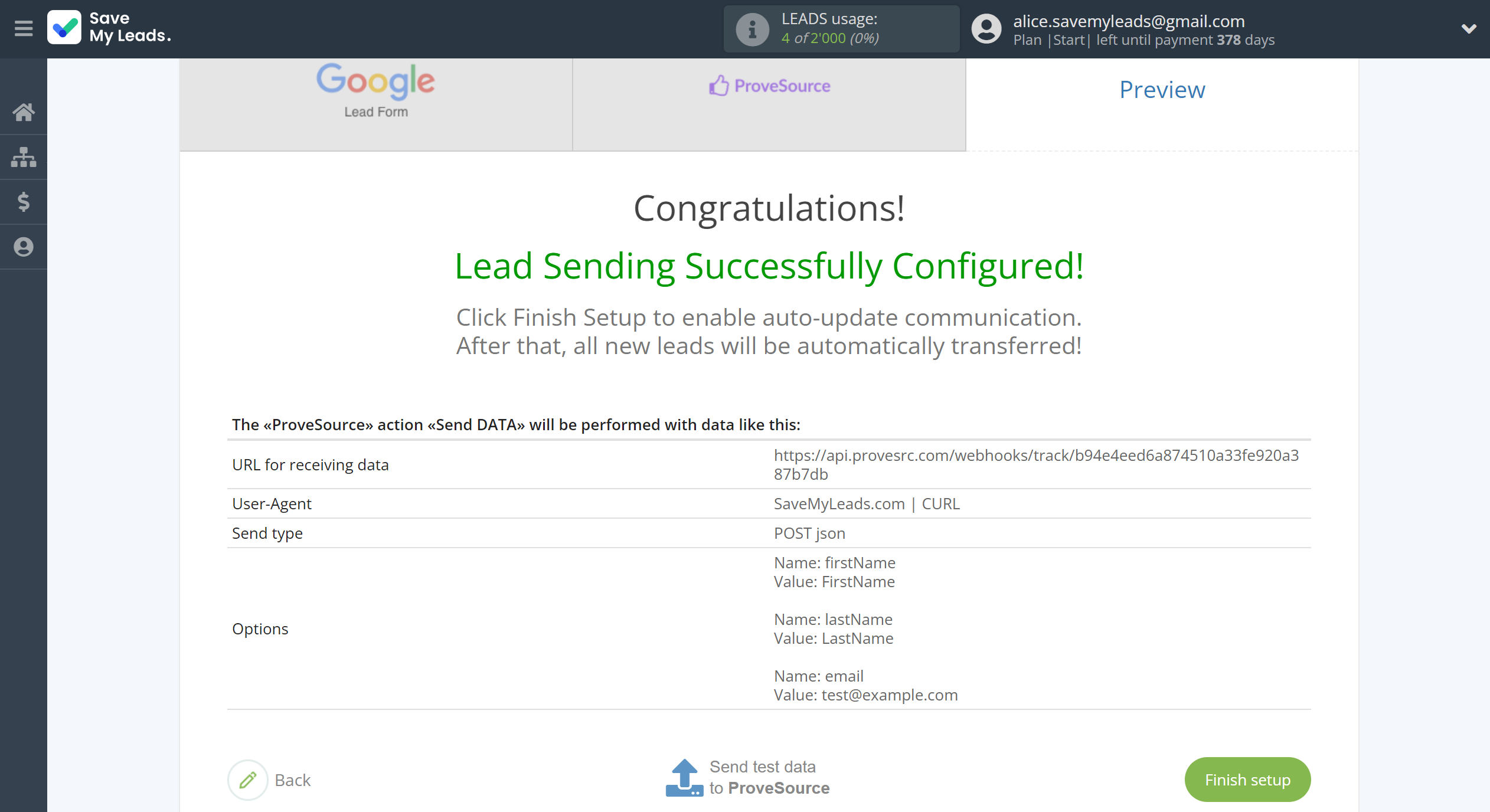 How to Connect Google Lead Form with ProveSource | Test data How to Connect Google Lead Form with ProveSource | Test data