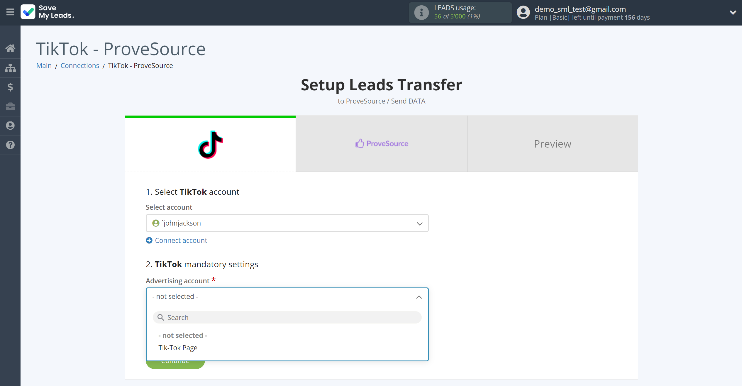 How to Connect TikTok with ProveSource | Data Source account connection How to Connect TikTok with ProveSource | Data Source account connection