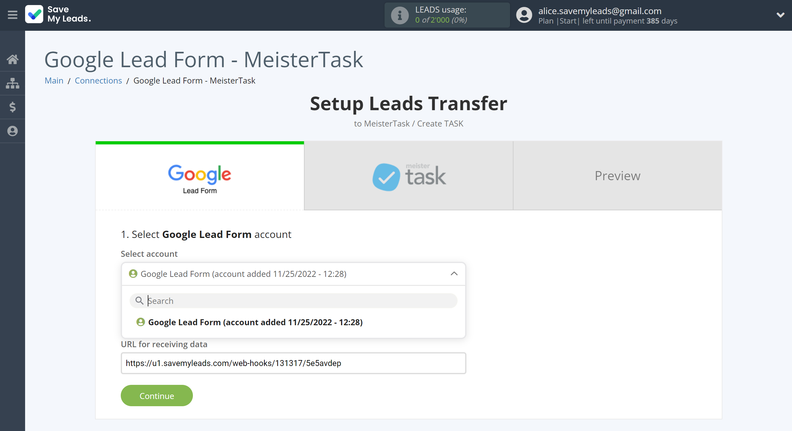 How to Connect Google Lead Form with MeisterTask | Data Source account connection How to Connect Google Lead Form with MeisterTask | Data Source account connection