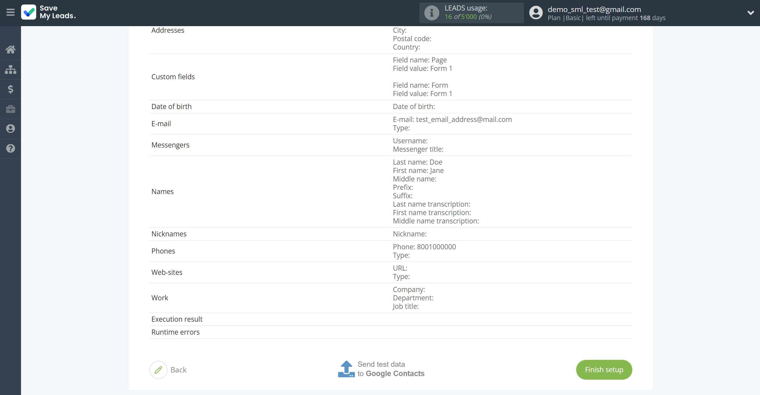 How to Connect TikTok with Google Contacts | Test data How to Connect TikTok with Google Contacts | Test data