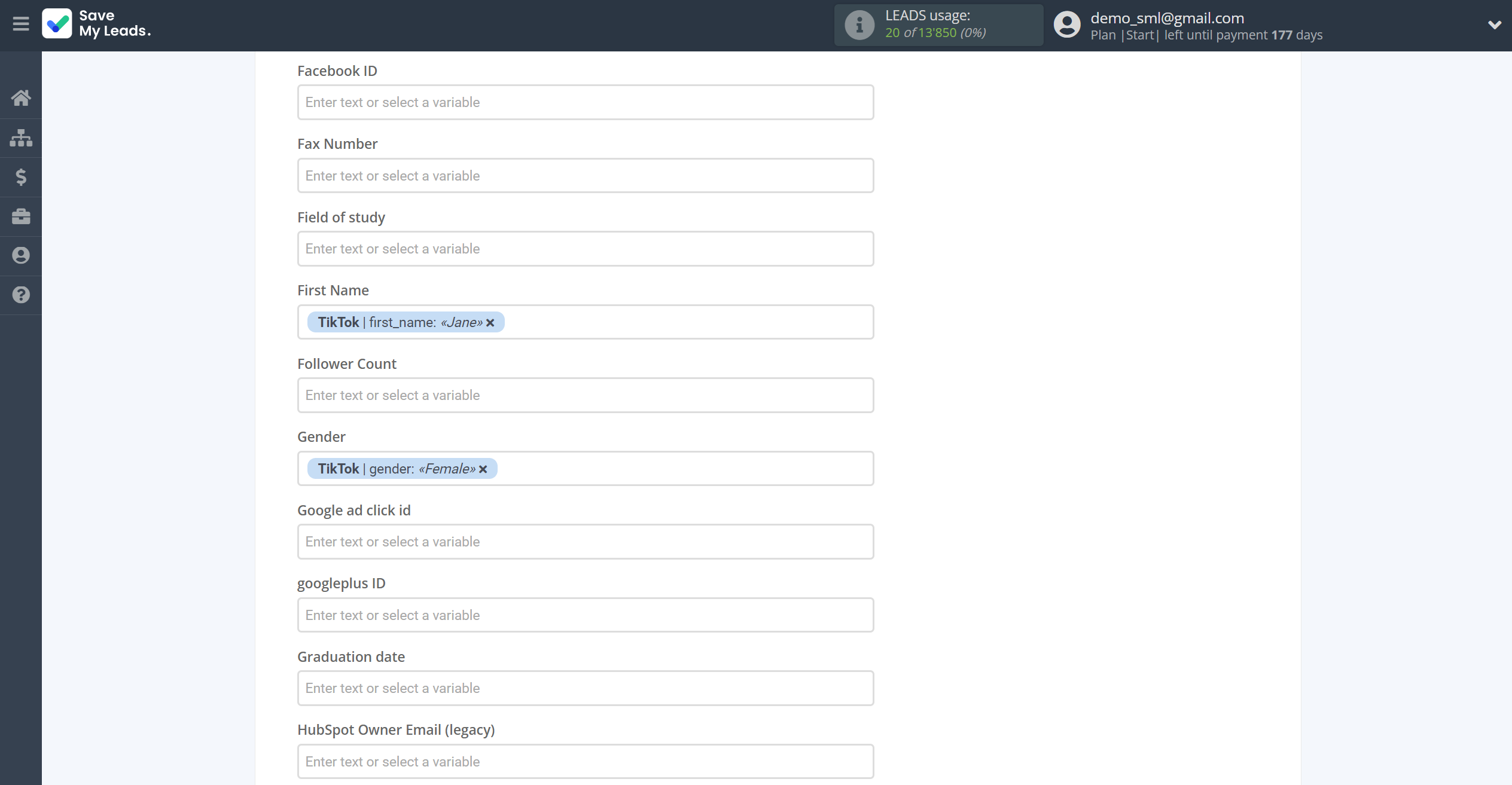 How to Connect TikTok with HubSpot Create Contacts | Assigning fields How to Connect TikTok with HubSpot Create Contacts | Assigning fields