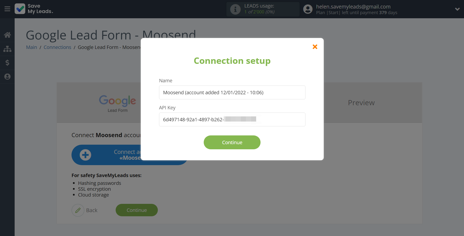 How to Connect Google Lead Form with Moosend | Data Destination account connection How to Connect Google Lead Form with Moosend | Data Destination account connection