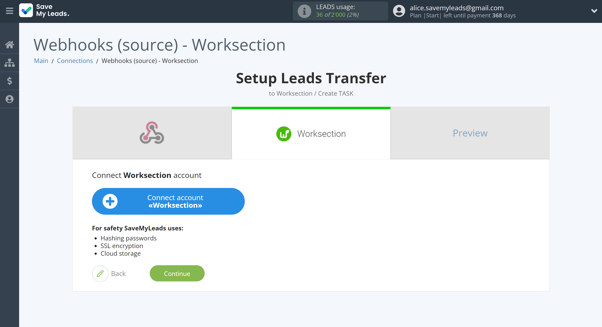 How to Connect Webhooks with Worksection | Data Destination account connection How to Connect Webhooks with Worksection | Data Destination account connection