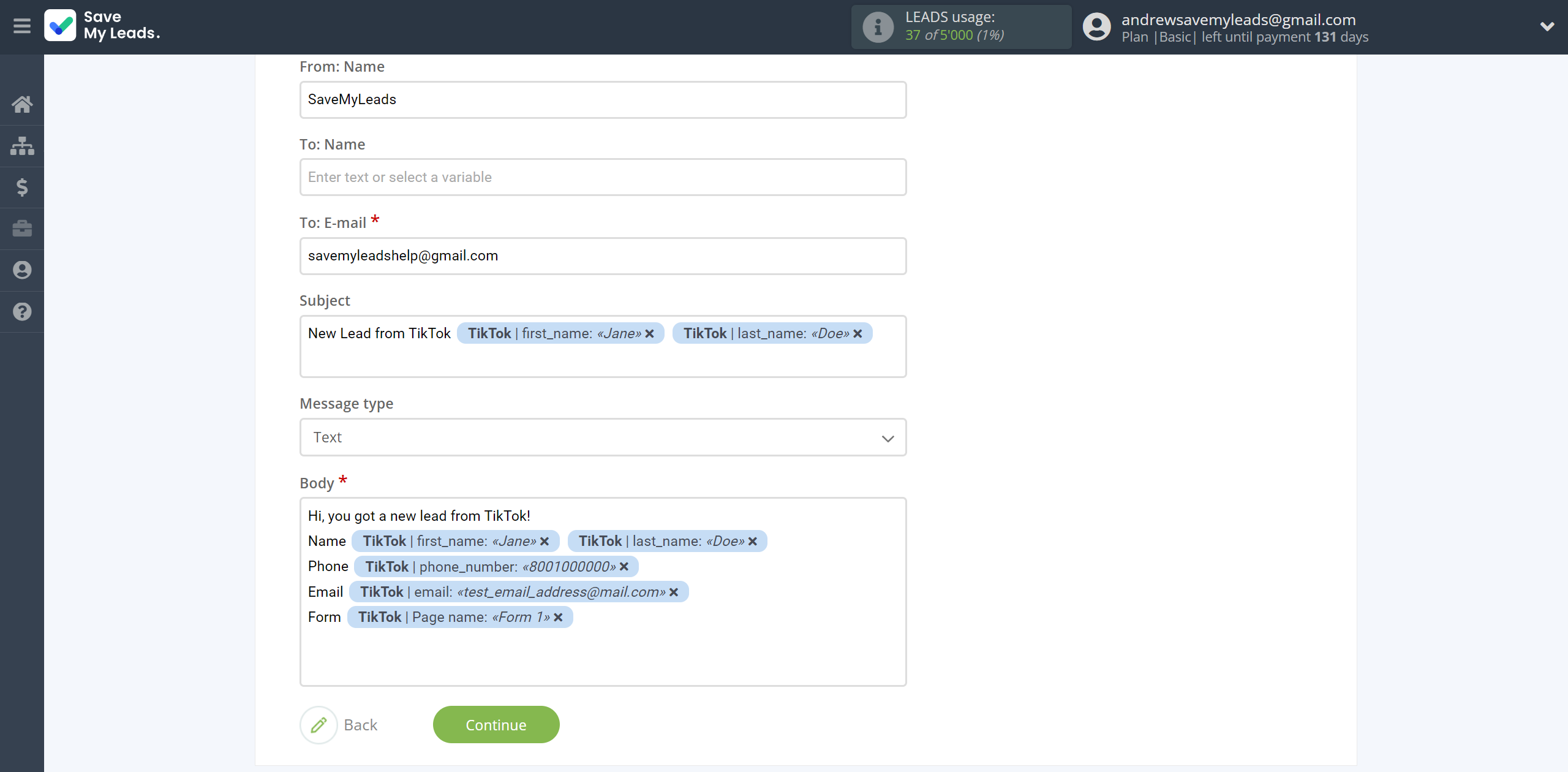 How to Connect TikTok with Microsoft Outlook | Assigning fields How to Connect TikTok with Microsoft Outlook | Assigning fields