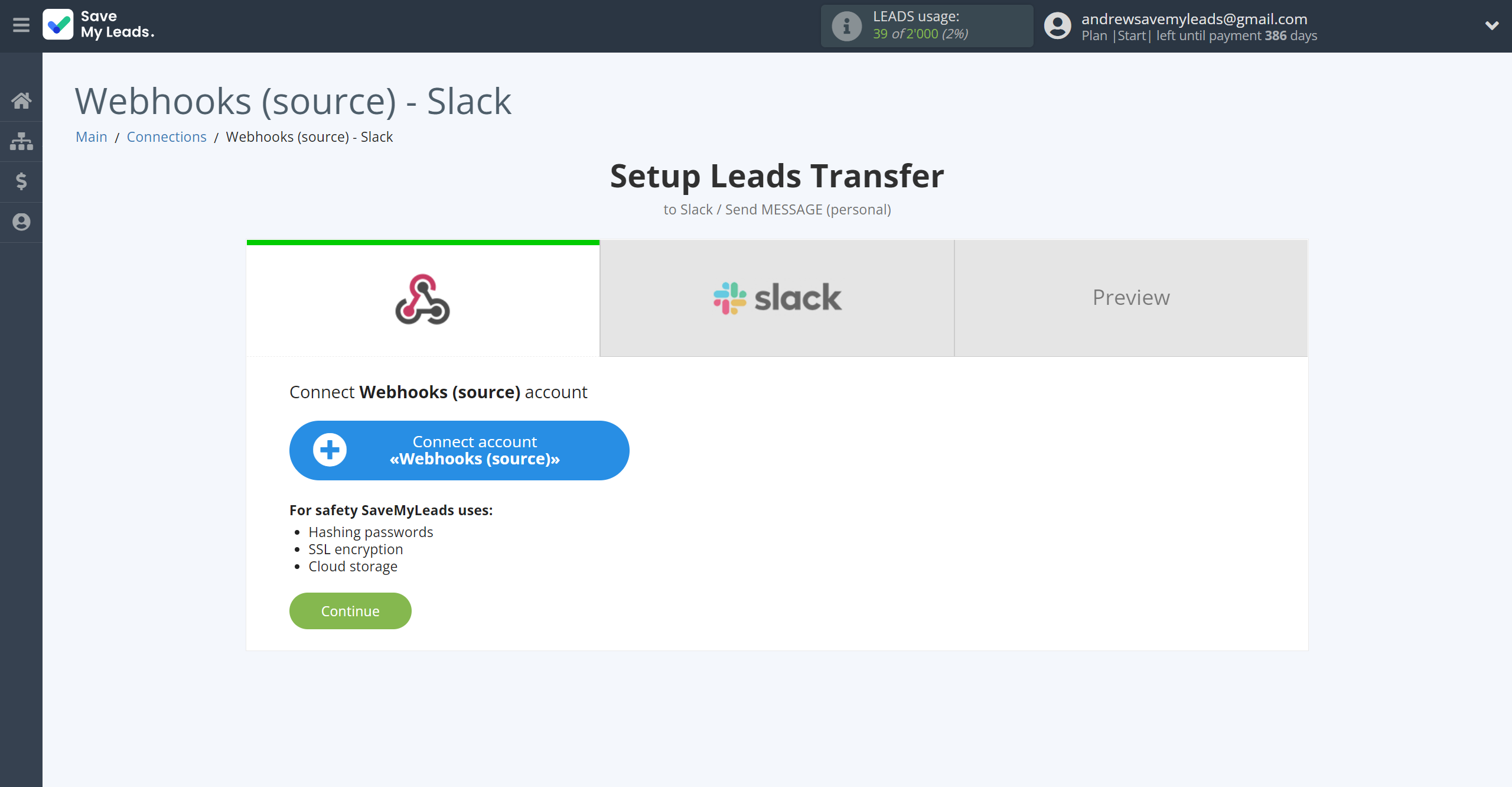 How to Connect Webhooks with Slack Personal Notification | Data Source account connection How to Connect Webhooks with Slack Personal Notification | Data Source account connection