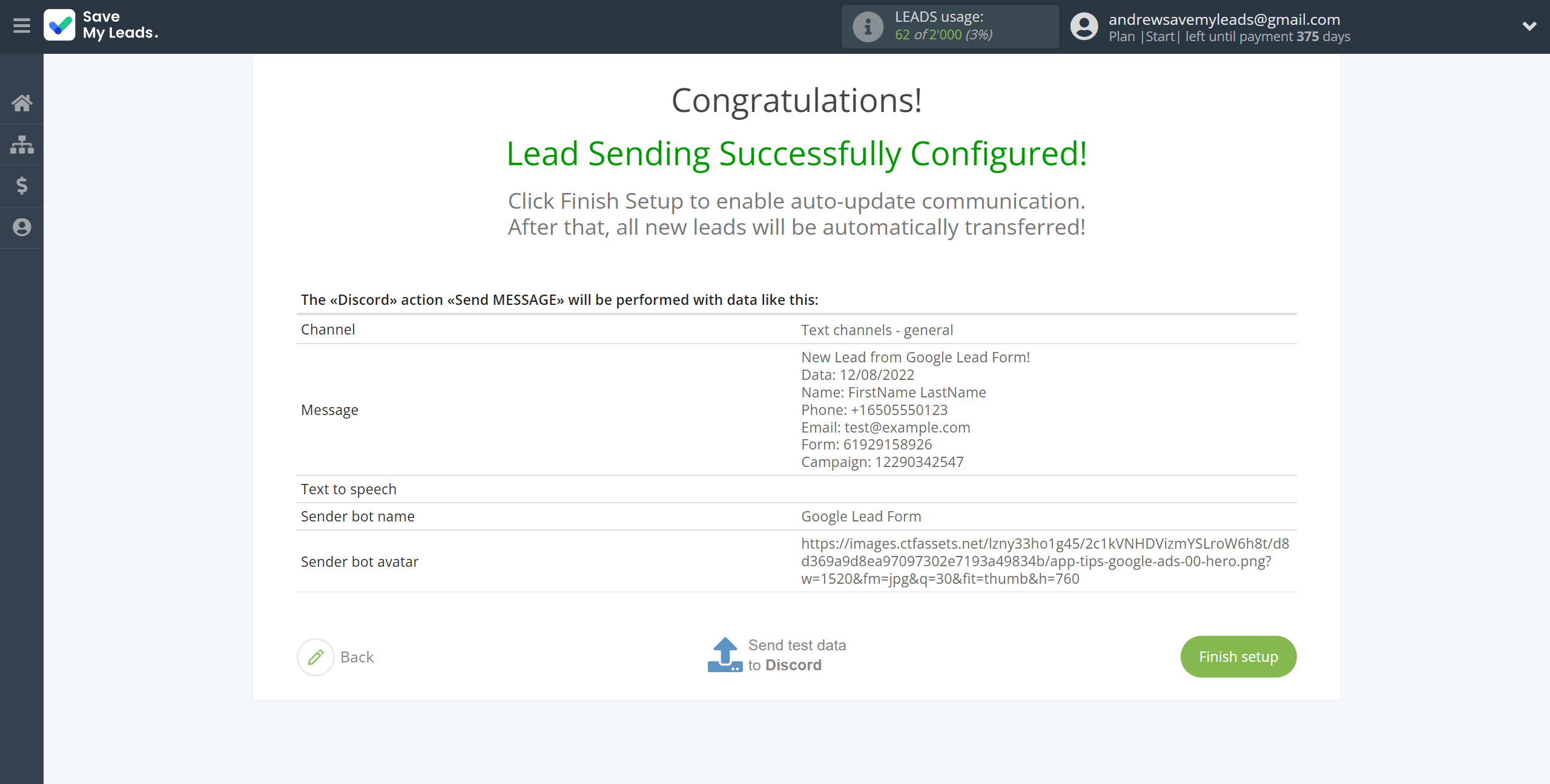 How to Connect Google Lead Form with Discord | Test data How to Connect Google Lead Form with Discord | Test data