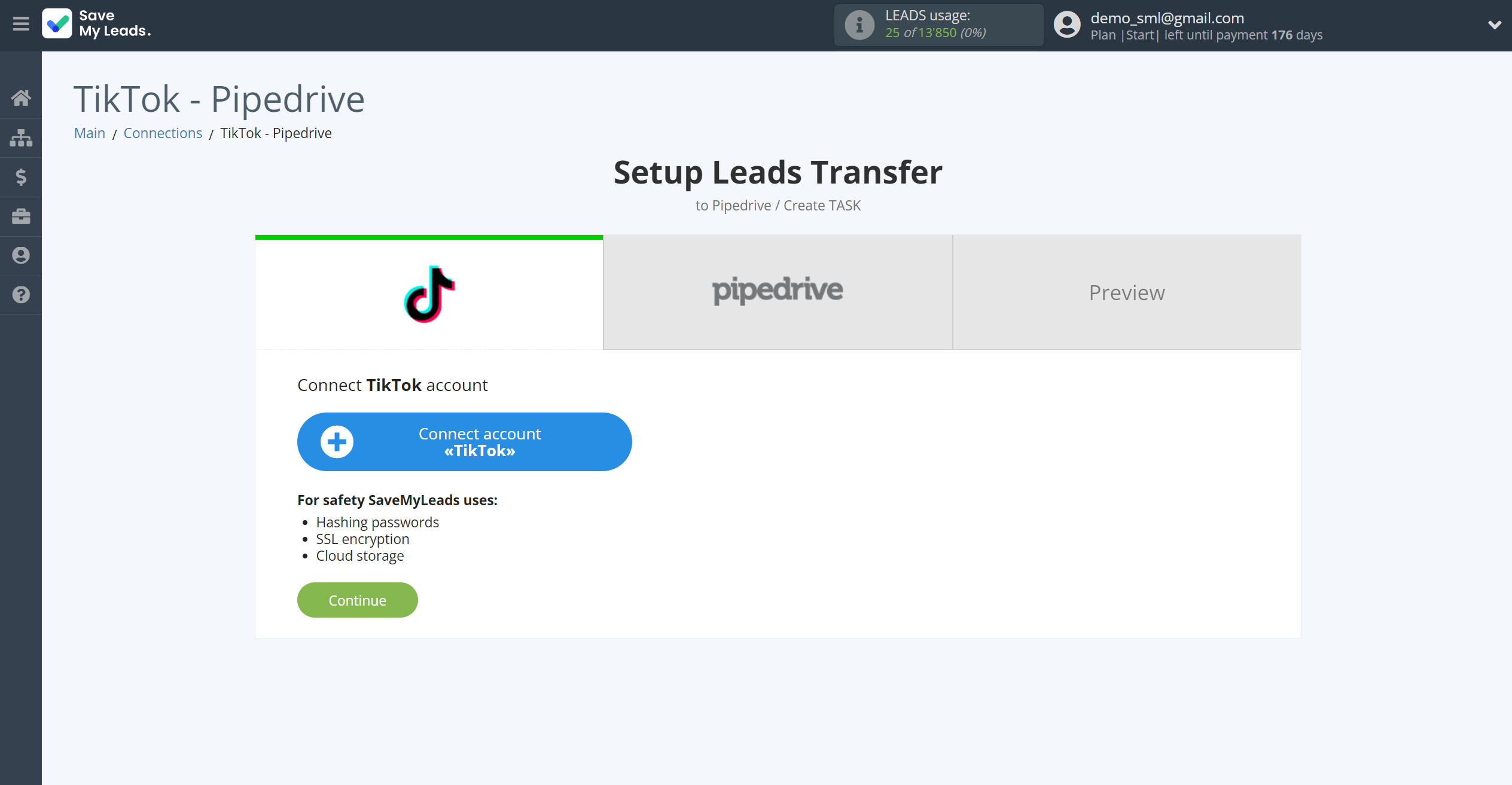 How to Connect TikTok with Pipedrive Create Task | Data Source account connection How to Connect TikTok with Pipedrive Create Task | Data Source account connection
