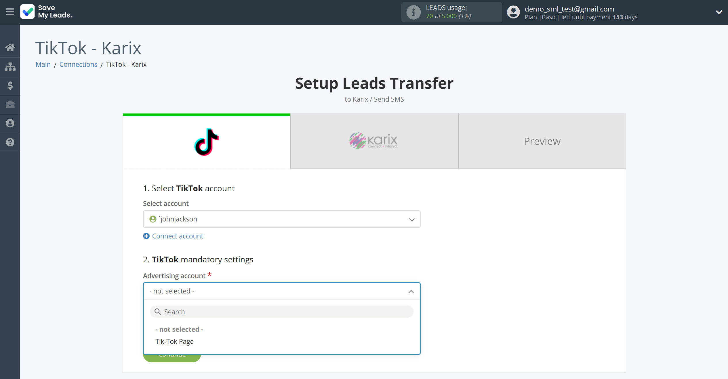How to Connect TikTok with Karix | Data Source account connection How to Connect TikTok with Karix | Data Source account connection