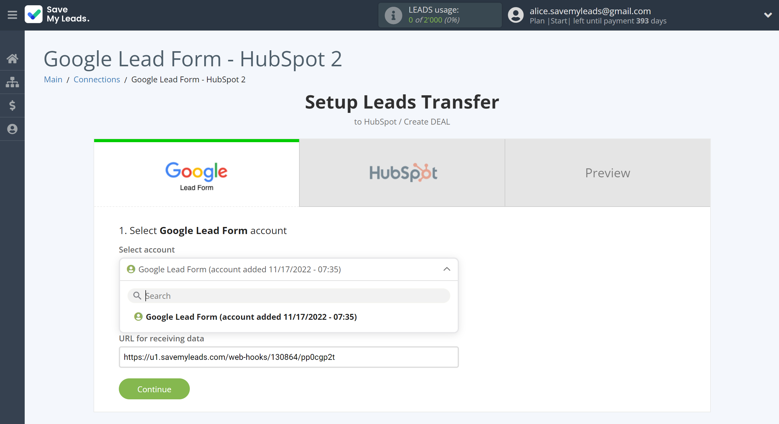 How to Connect Google Lead Form with HubSpot Create Deal | Data Source account selection How to Connect Google Lead Form with HubSpot Create Deal | Data Source account selection