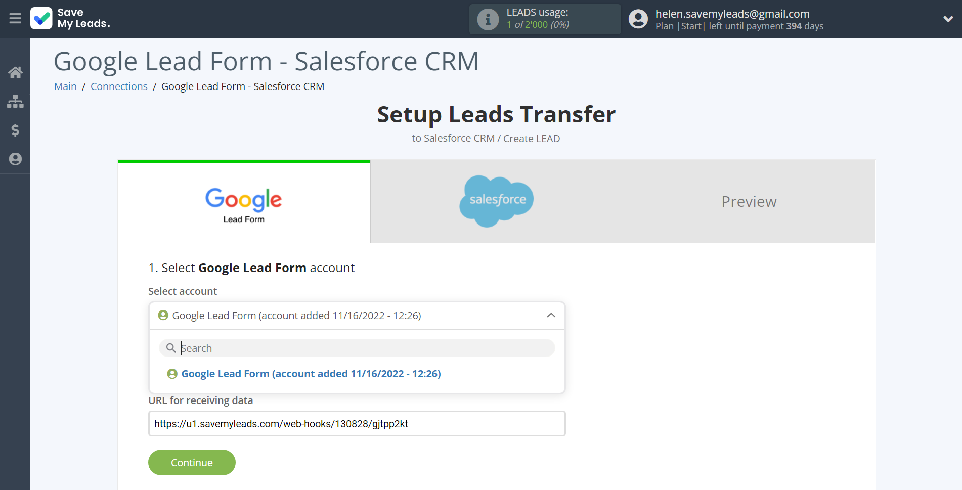 How to Connect Google Lead Form with Salesforce CRM Create Lead | Data Source account selection How to Connect Google Lead Form with Salesforce CRM Create Lead | Data Source account selection