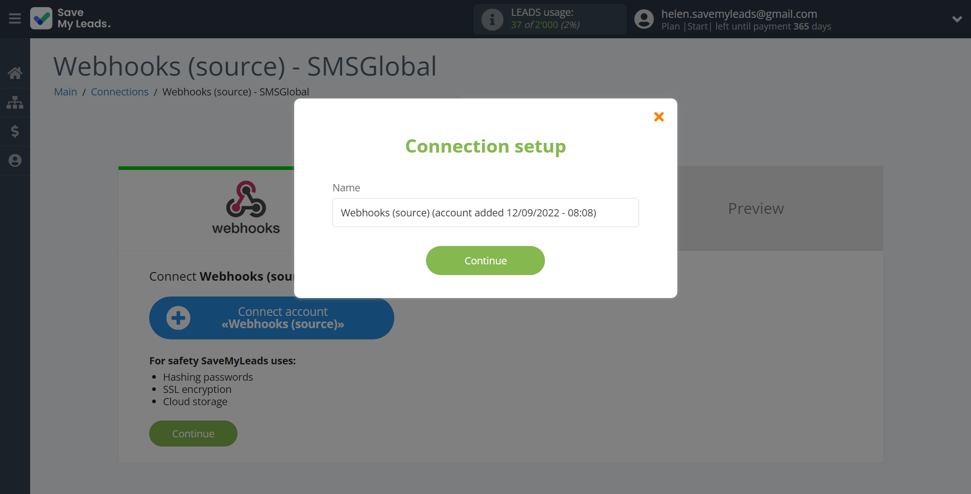 How to Connect Webhooks with SMSGlobal | Data Source account connection How to Connect Webhooks with SMSGlobal | Data Source account connection