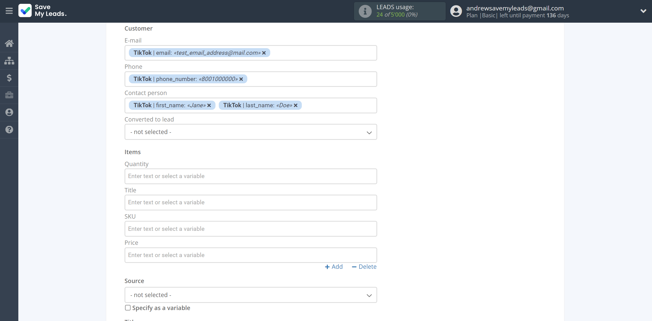 How to Connect TikTok with KeepinCRM Create Agreement | Assigning fields How to Connect TikTok with KeepinCRM Create Agreement | Assigning fields