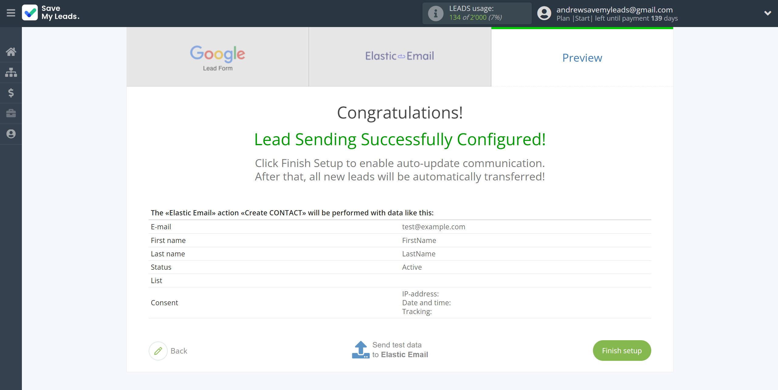 How to Connect Google Lead Form with Elastic Email Create Contacts | Test data How to Connect Google Lead Form with Elastic Email Create Contacts | Test data