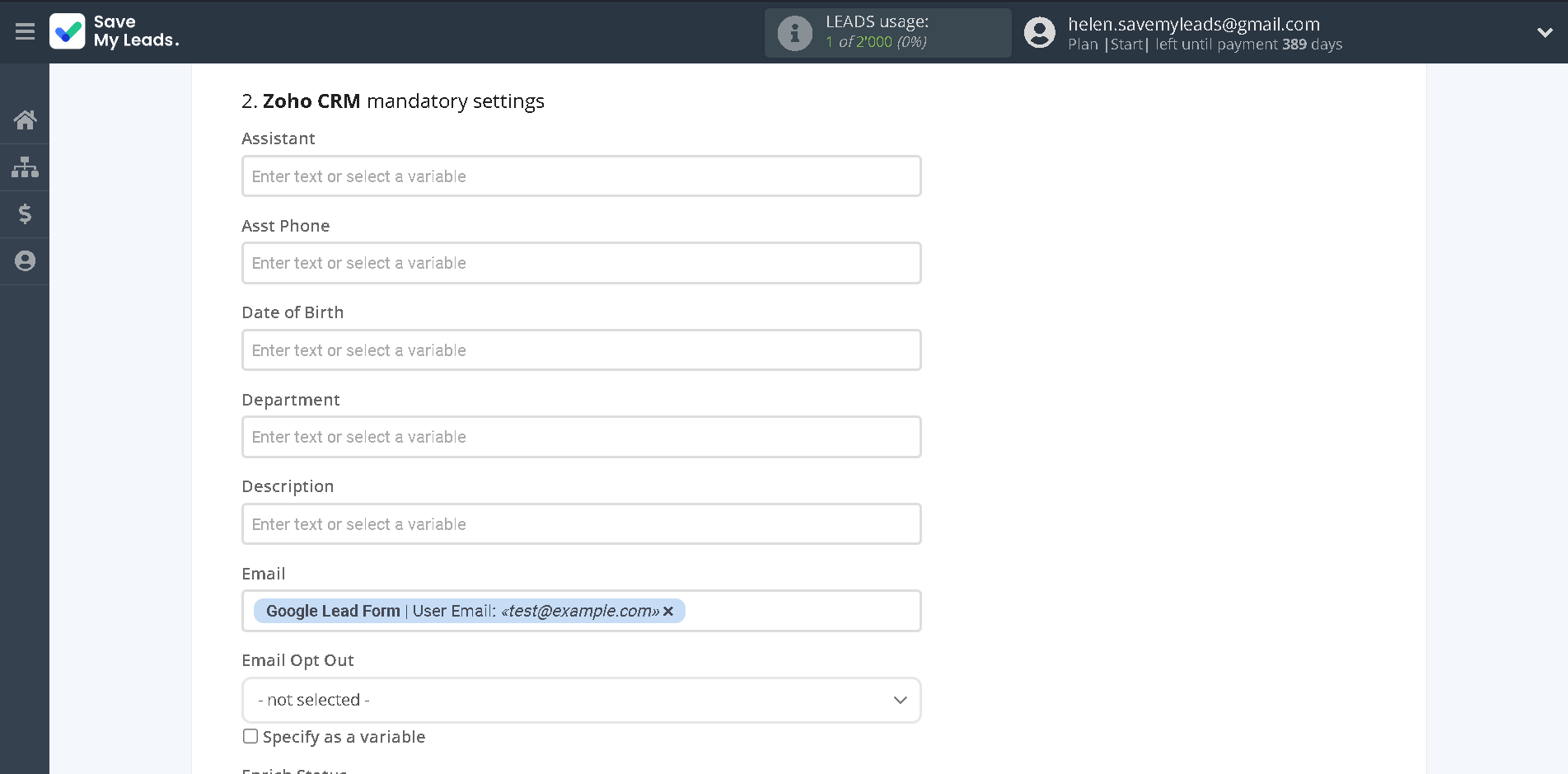 How to Connect Google Lead Form with Zoho CRM Create Contacts | Assigning fields How to Connect Google Lead Form with Zoho CRM Create Contacts | Assigning fields