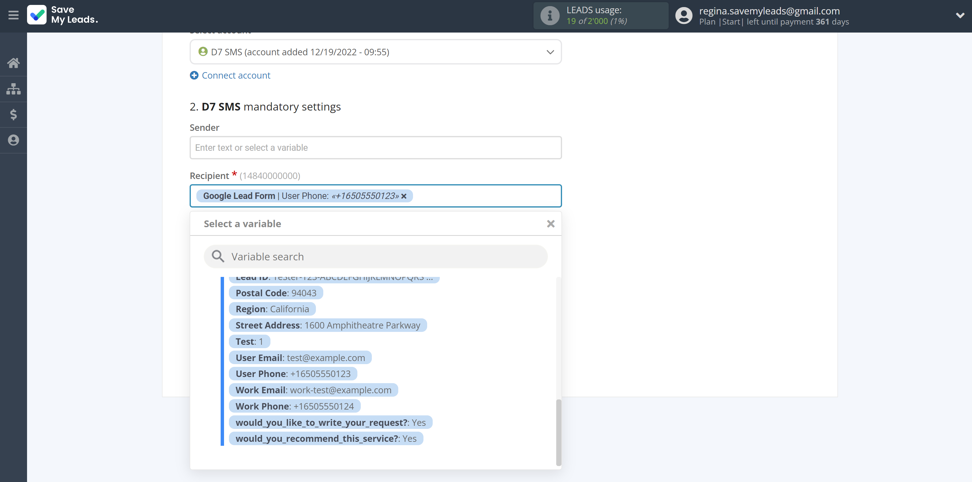 How to Connect Google Lead Form with D7 SMS | Assigning fields How to Connect Google Lead Form with D7 SMS | Assigning fields