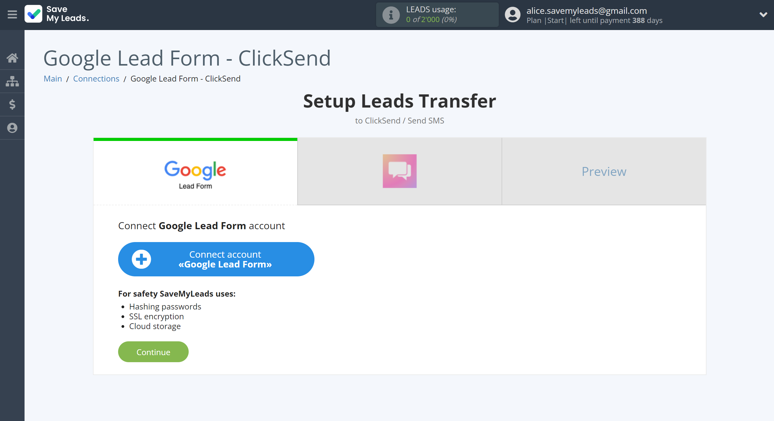 How to Connect Google Lead Form with ClickSend Send SMS | Data Source account connection How to Connect Google Lead Form with ClickSend Send SMS | Data Source account connection