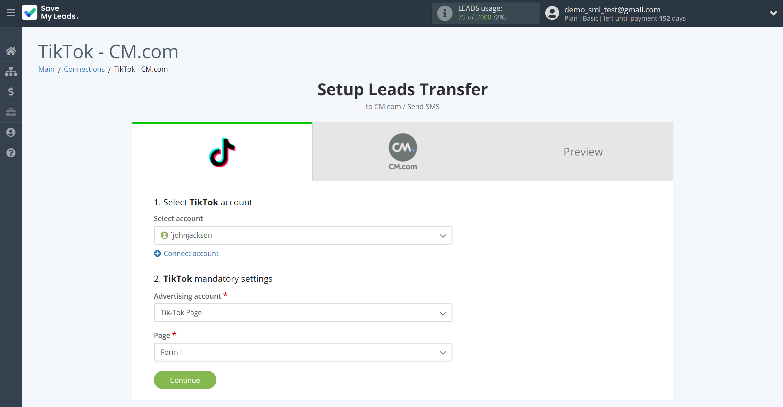 How to Connect TikTok with CM.com | Data Source account connection How to Connect TikTok with CM.com | Data Source account connection