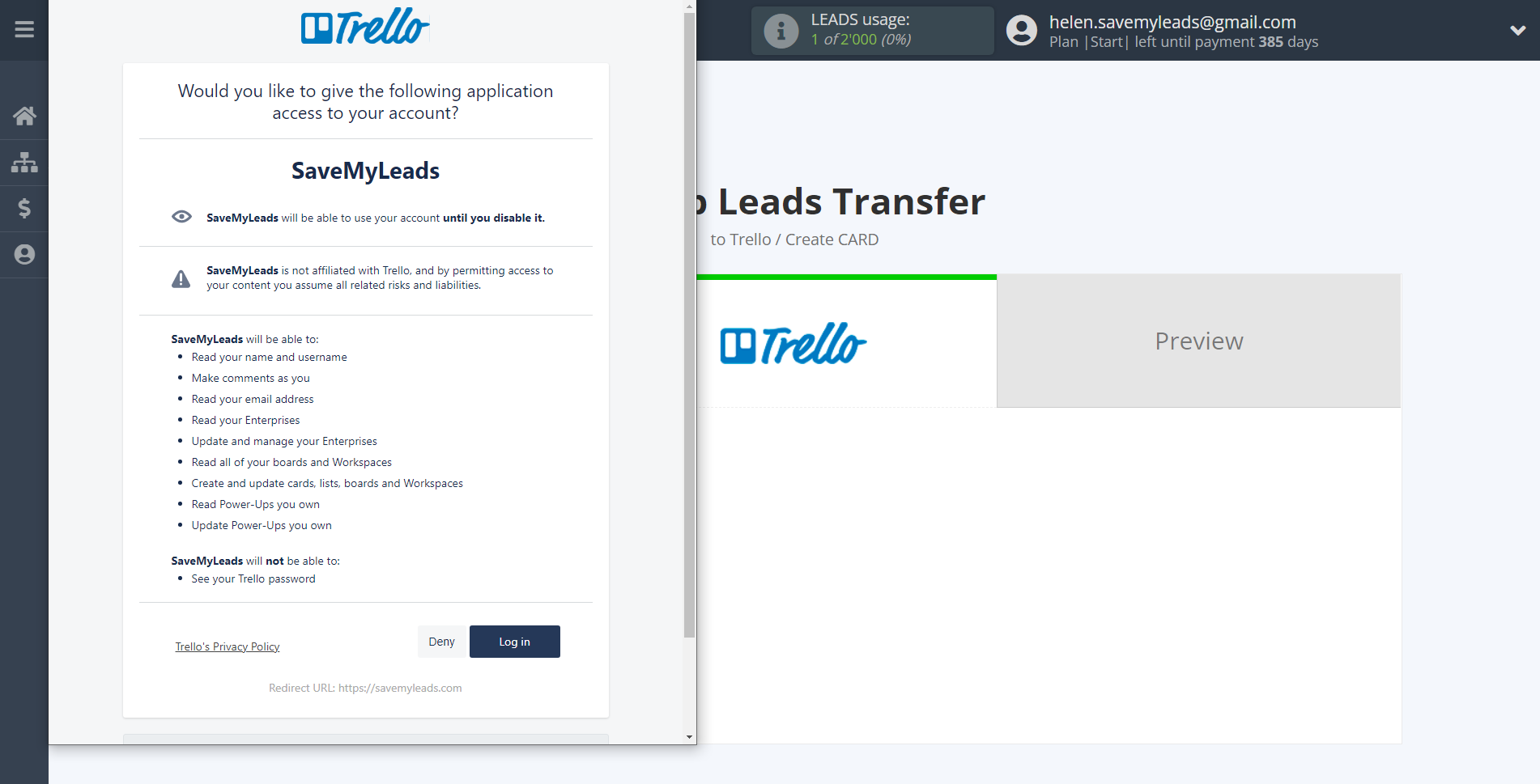How to Connect Google Lead Form with Trello | Data Destination account connection How to Connect Google Lead Form with Trello | Data Destination account connection