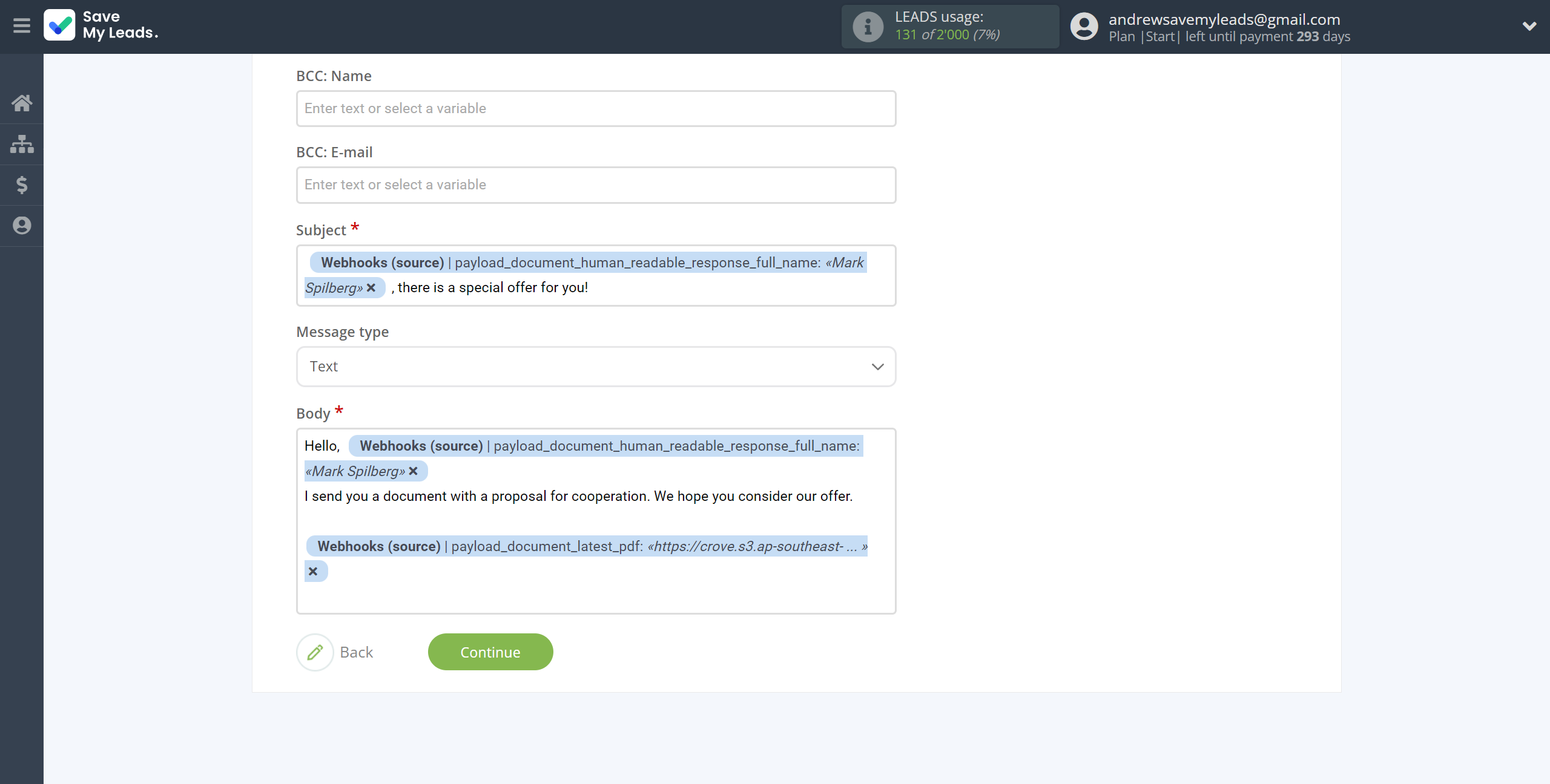 How to Connect Webhooks with Gmail | Assigning fields How to Connect Webhooks with Gmail | Assigning fields
