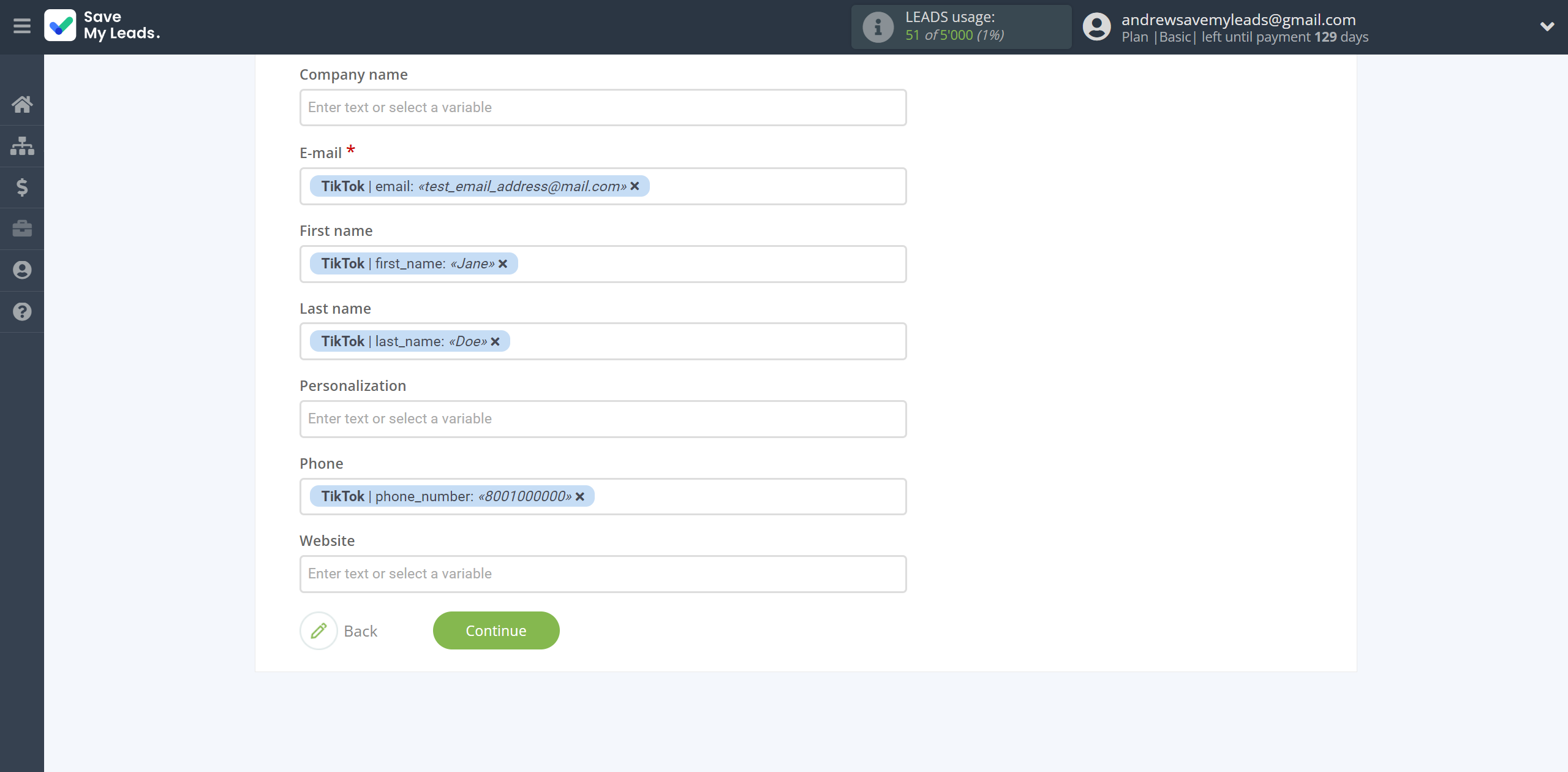 How to Connect TikTok with Instantly Add lead to campaign | Assigning fields How to Connect TikTok with Instantly Add lead to campaign | Assigning fields