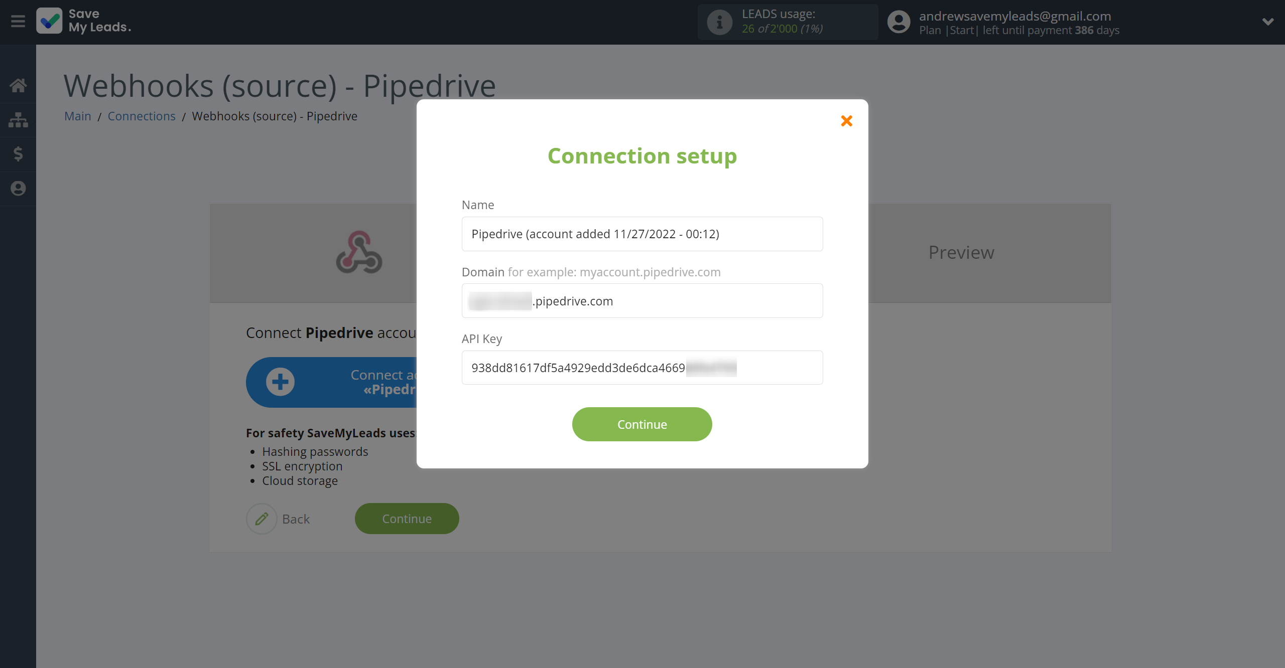 How to Connect Webhooks with Pipedrive Create Contacts | Data Destination account connection How to Connect Webhooks with Pipedrive Create Contacts | Data Destination account connection