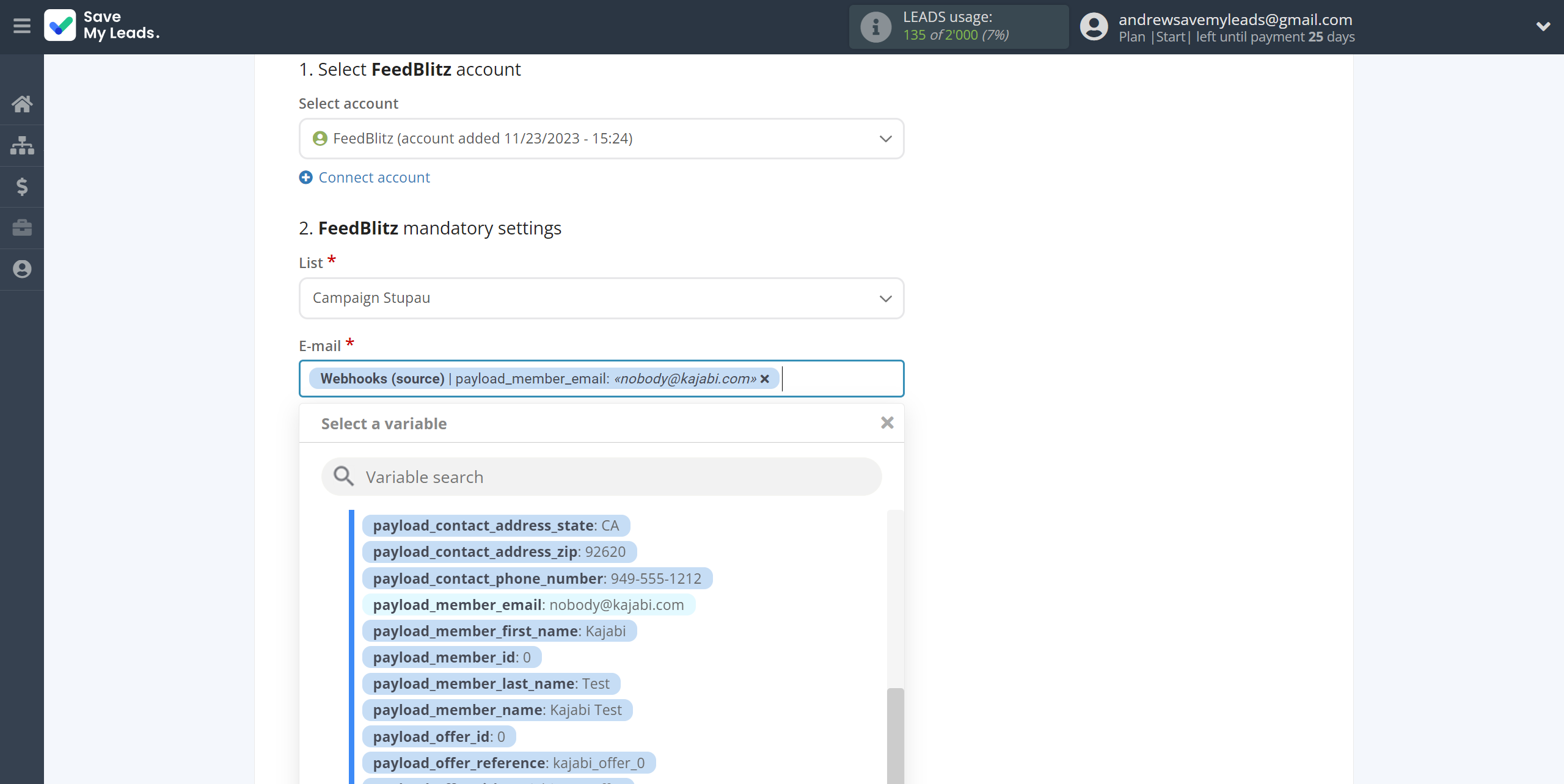 How to Connect Webhooks with FeedBlitz | Assigning fields How to Connect Webhooks with FeedBlitz | Assigning fields