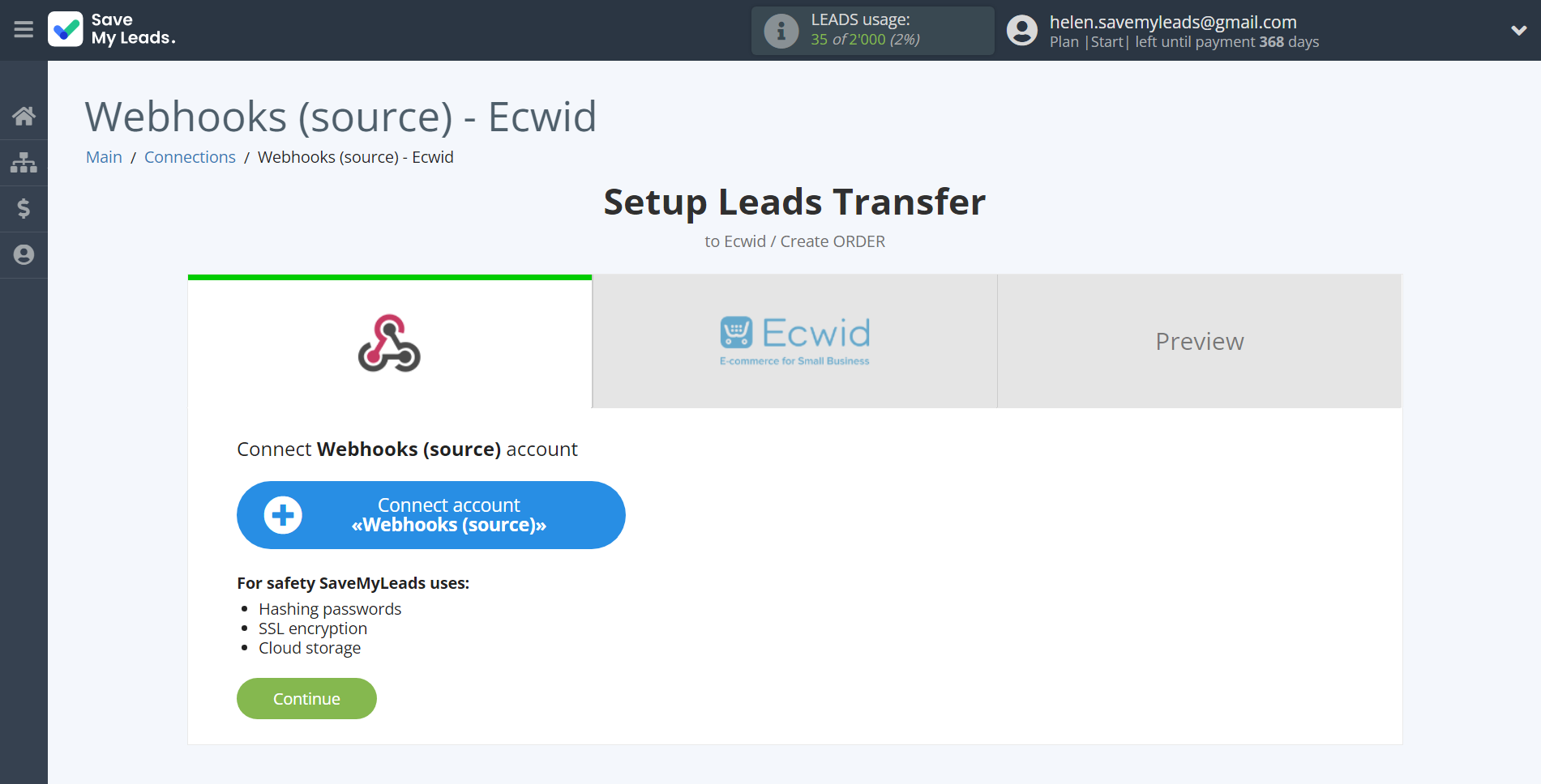 How to Connect Webhooks with Ecwid Create Order | Data Source account How to Connect Webhooks with Ecwid Create Order | Data Source account