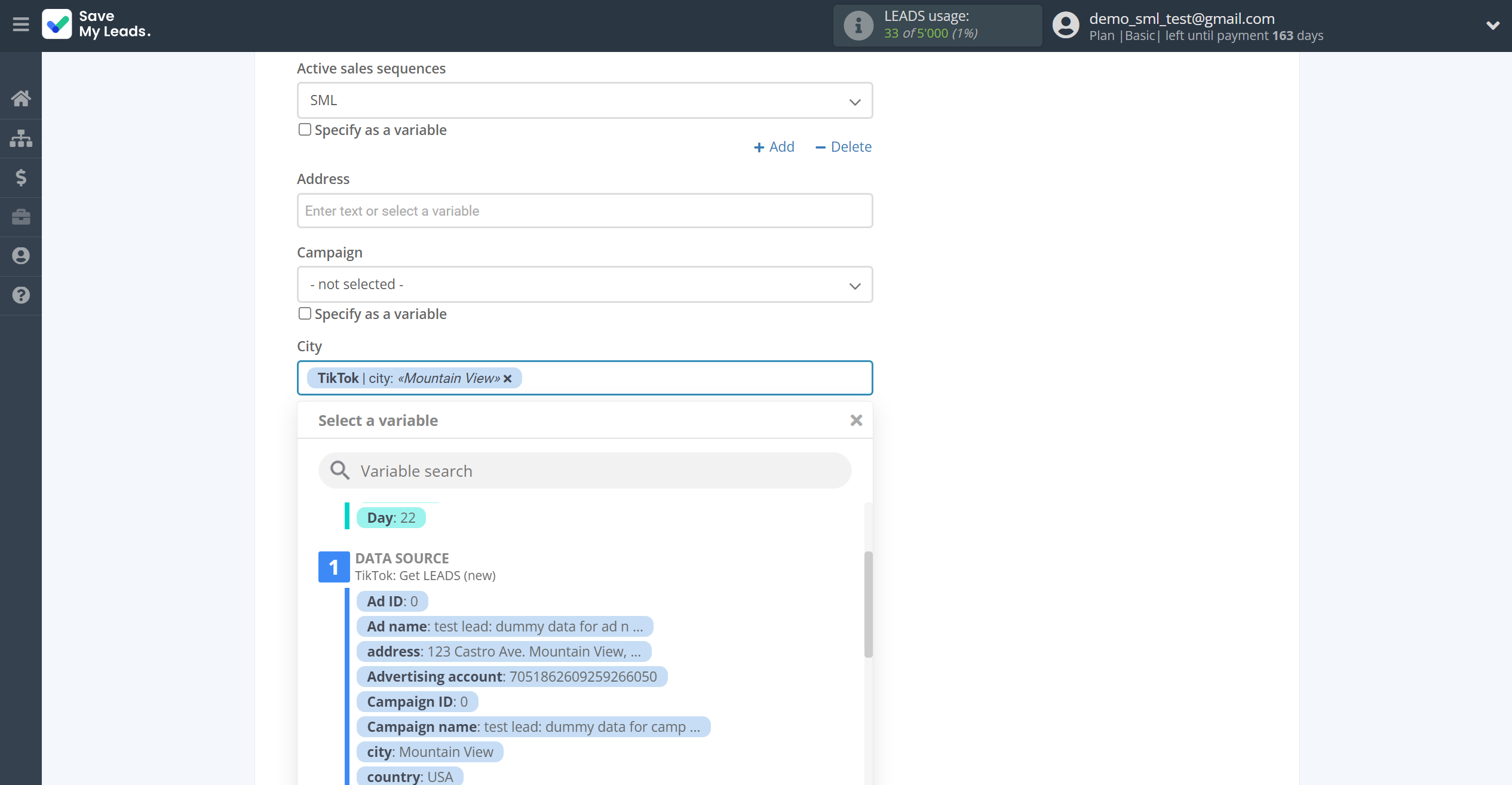 How to Connect TikTok with Freshworks Create Contacts | Assigning fields How to Connect TikTok with Freshworks Create Contacts | Assigning fields