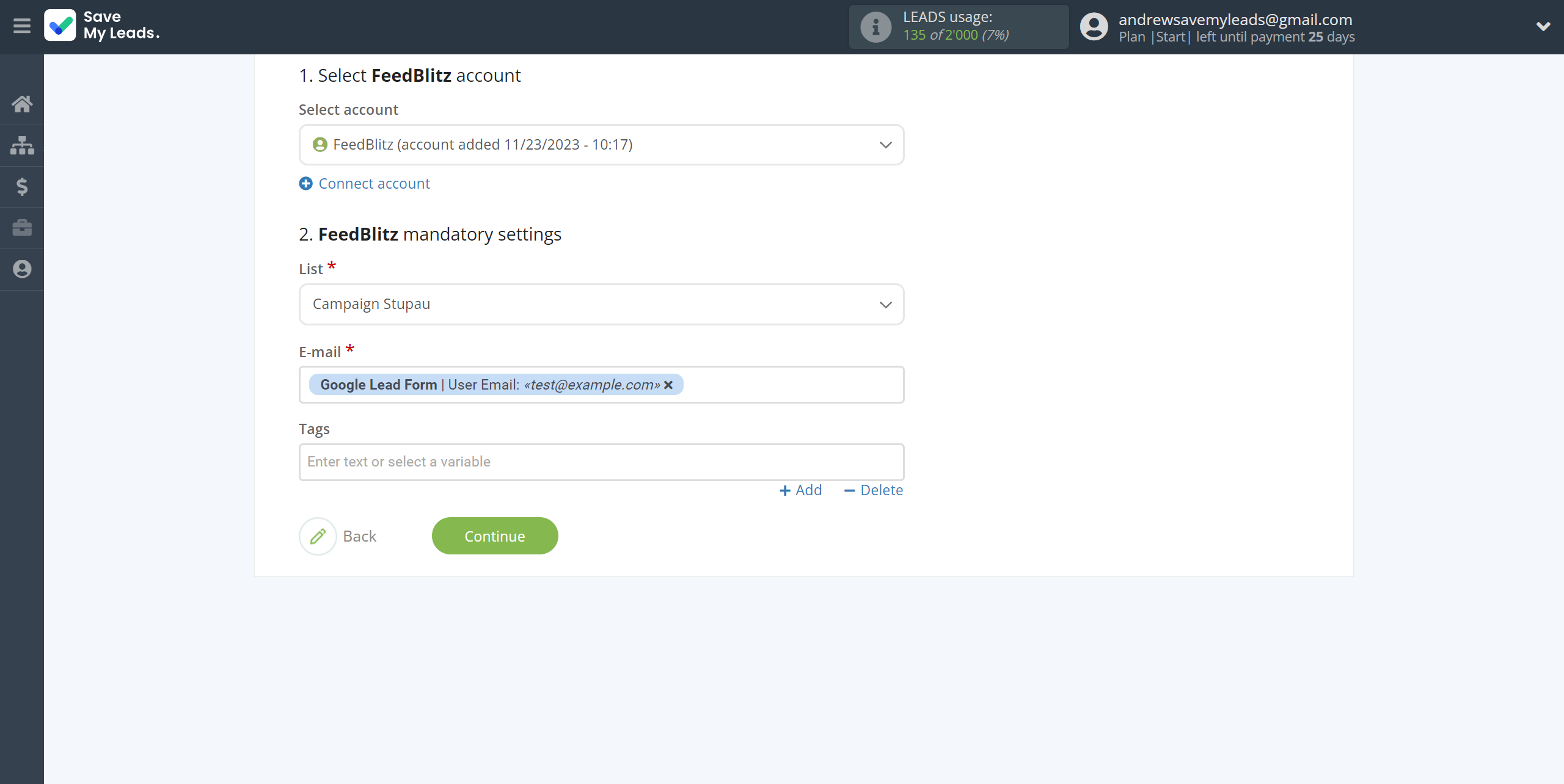 How to Connect Google Lead Form with FeedBlitz | Assigning fields How to Connect Google Lead Form with FeedBlitz | Assigning fields