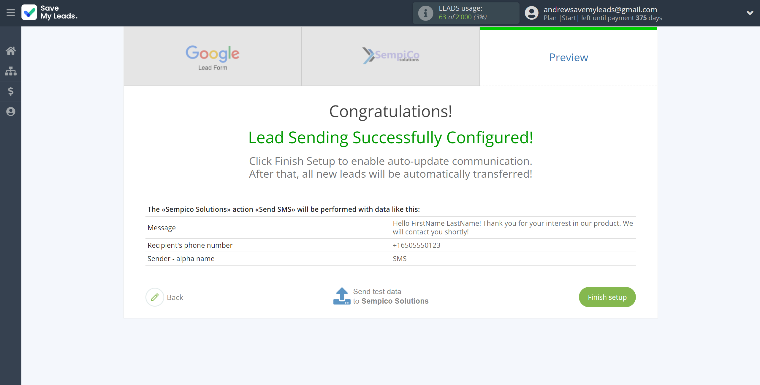 How to Connect Google Lead Form with Sempico Solutions | Test data How to Connect Google Lead Form with Sempico Solutions | Test data