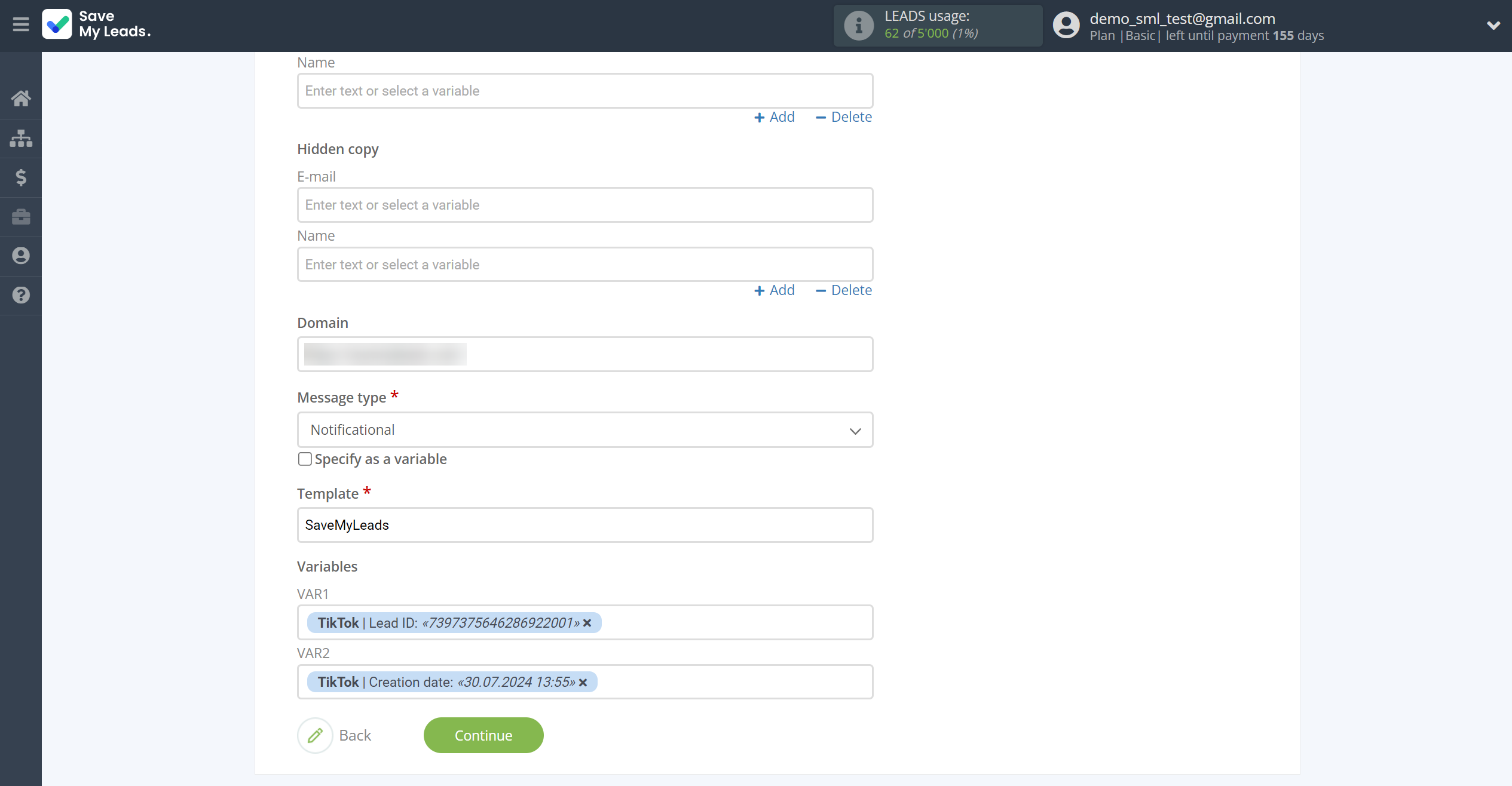 How to Connect TikTok with MSG91 Send Email | Assigning fields How to Connect TikTok with MSG91 Send Email | Assigning fields