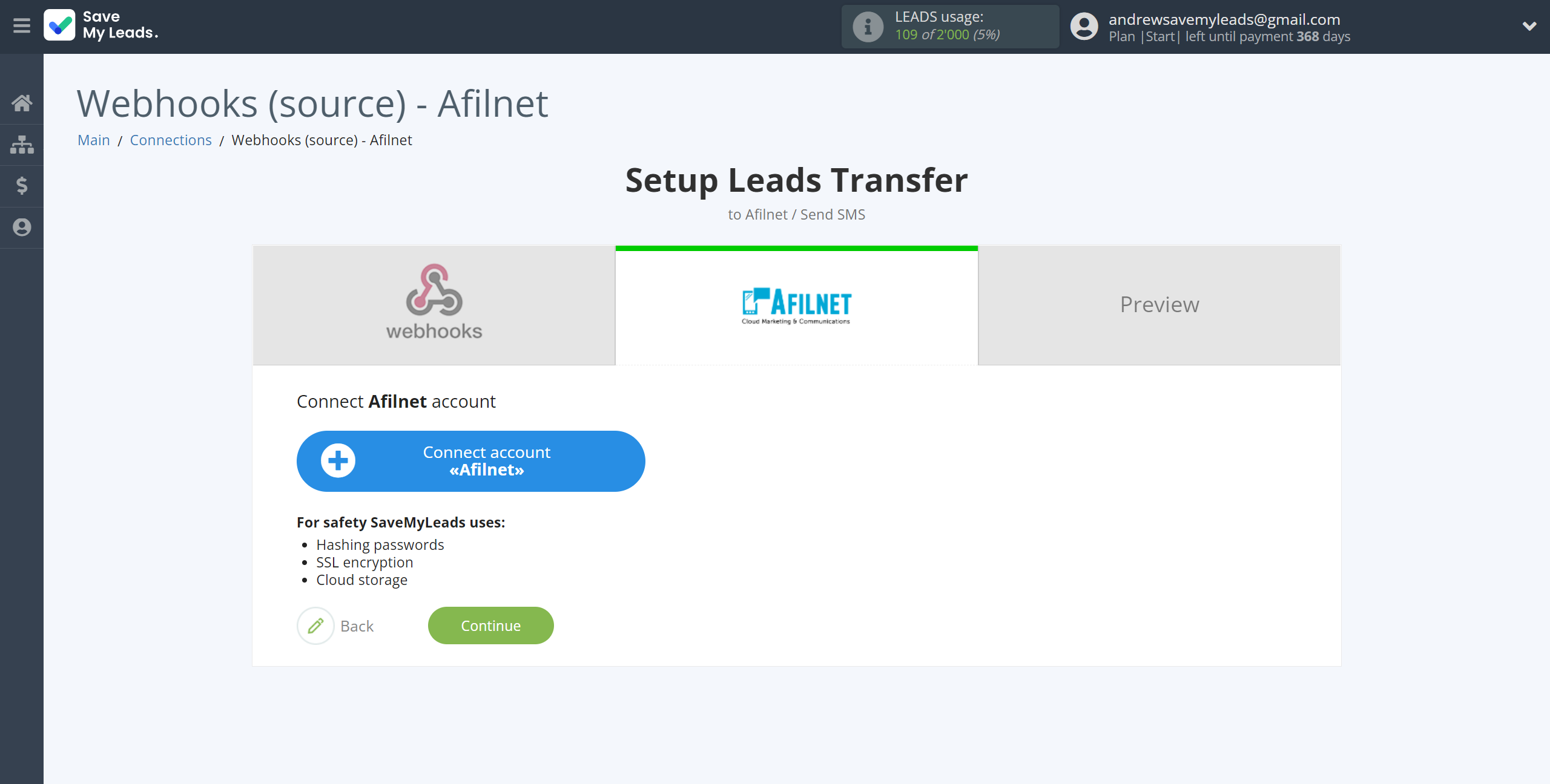 How to Connect Webhooks with Afilnet | Data Destination account connection How to Connect Webhooks with Afilnet | Data Destination account connection