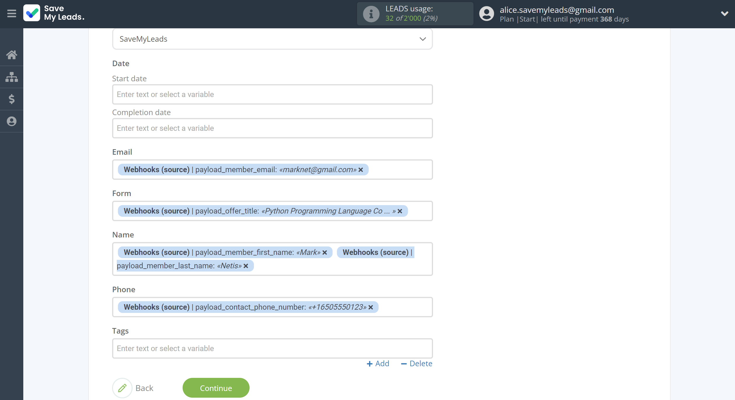 How to Connect Webhooks with Notion | Assigning fields How to Connect Webhooks with Notion | Assigning fields