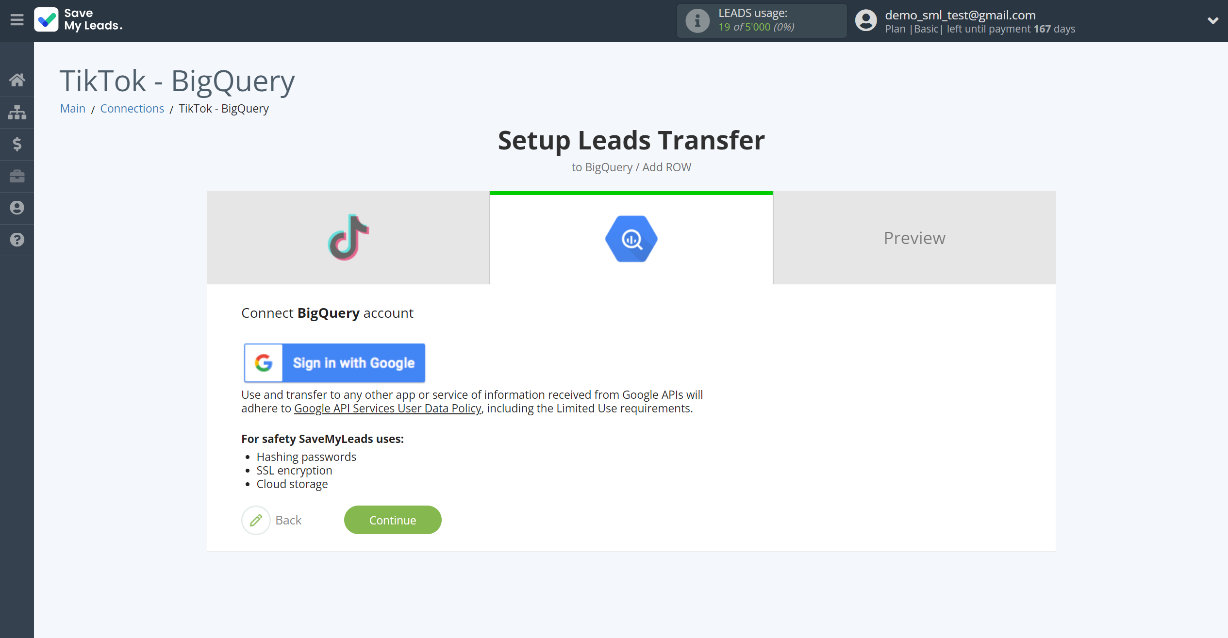 How to Connect TikTok with BigQuery | Data Destination account connection How to Connect TikTok with BigQuery | Data Destination account connection