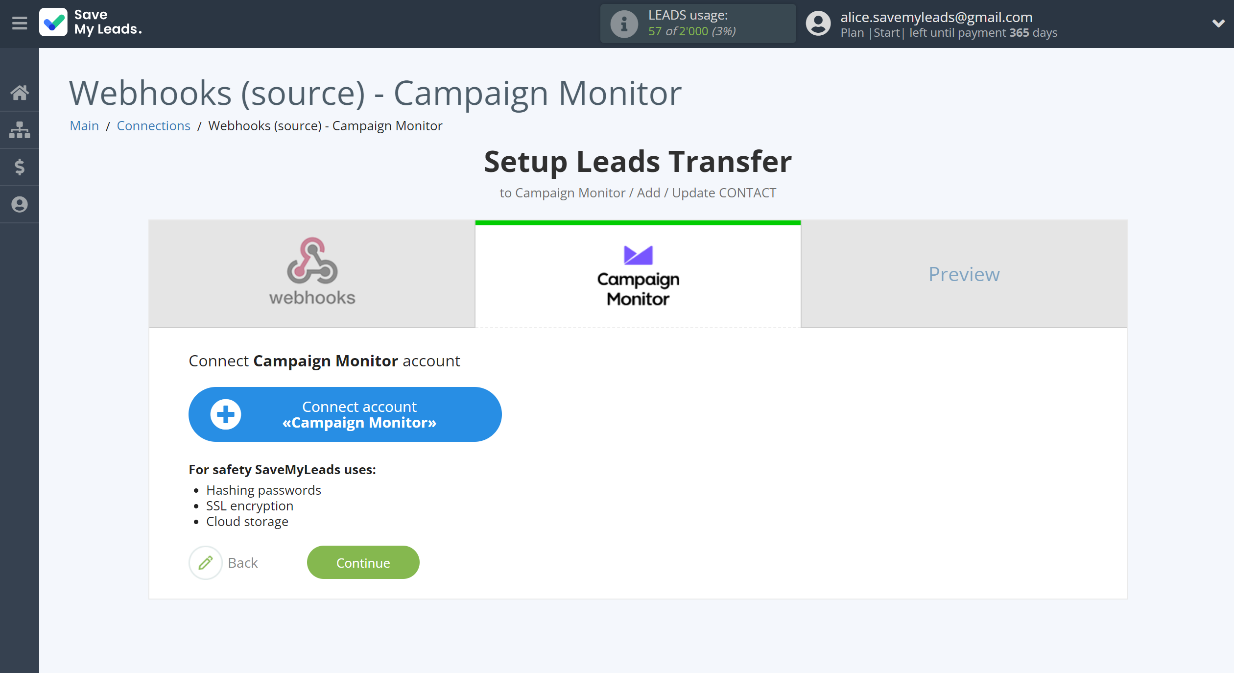 How to Connect Webhooks with Campaign Monitor | Data Destination account connection How to Connect Webhooks with Campaign Monitor | Data Destination account connection