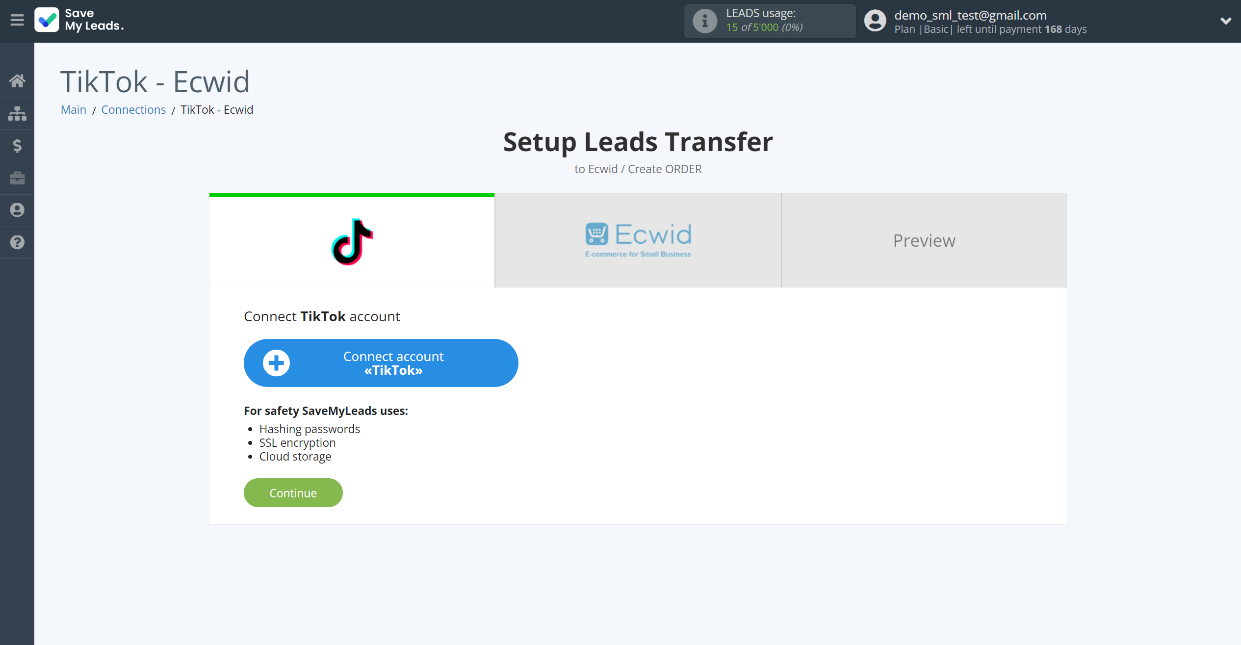 How to Connect TikTok with Ecwid Create Order | Data Source account connection How to Connect TikTok with Ecwid Create Order | Data Source account connection