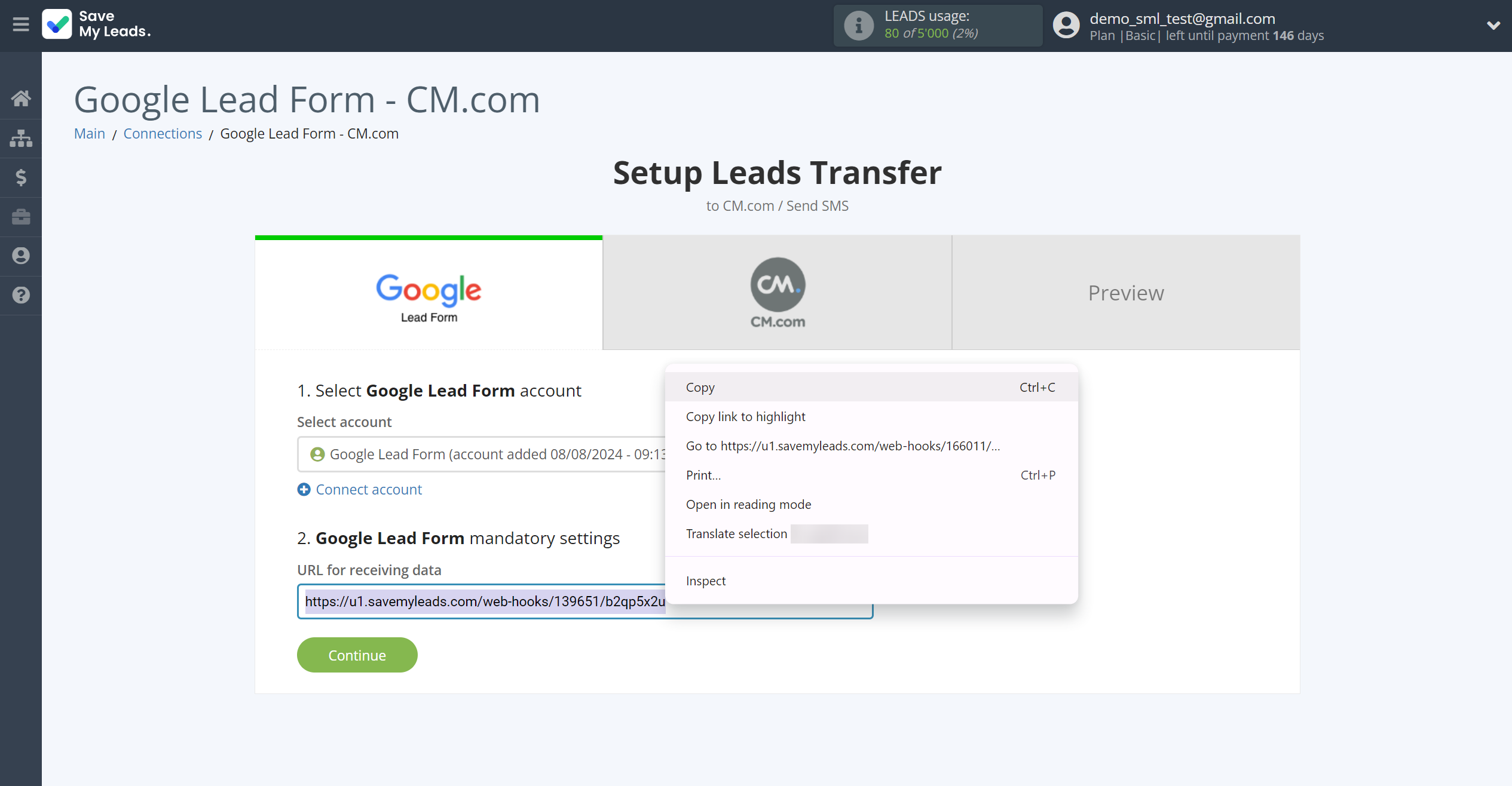 How to Connect Google Lead Form with CM.com | Data Source account connection How to Connect Google Lead Form with CM.com | Data Source account connection