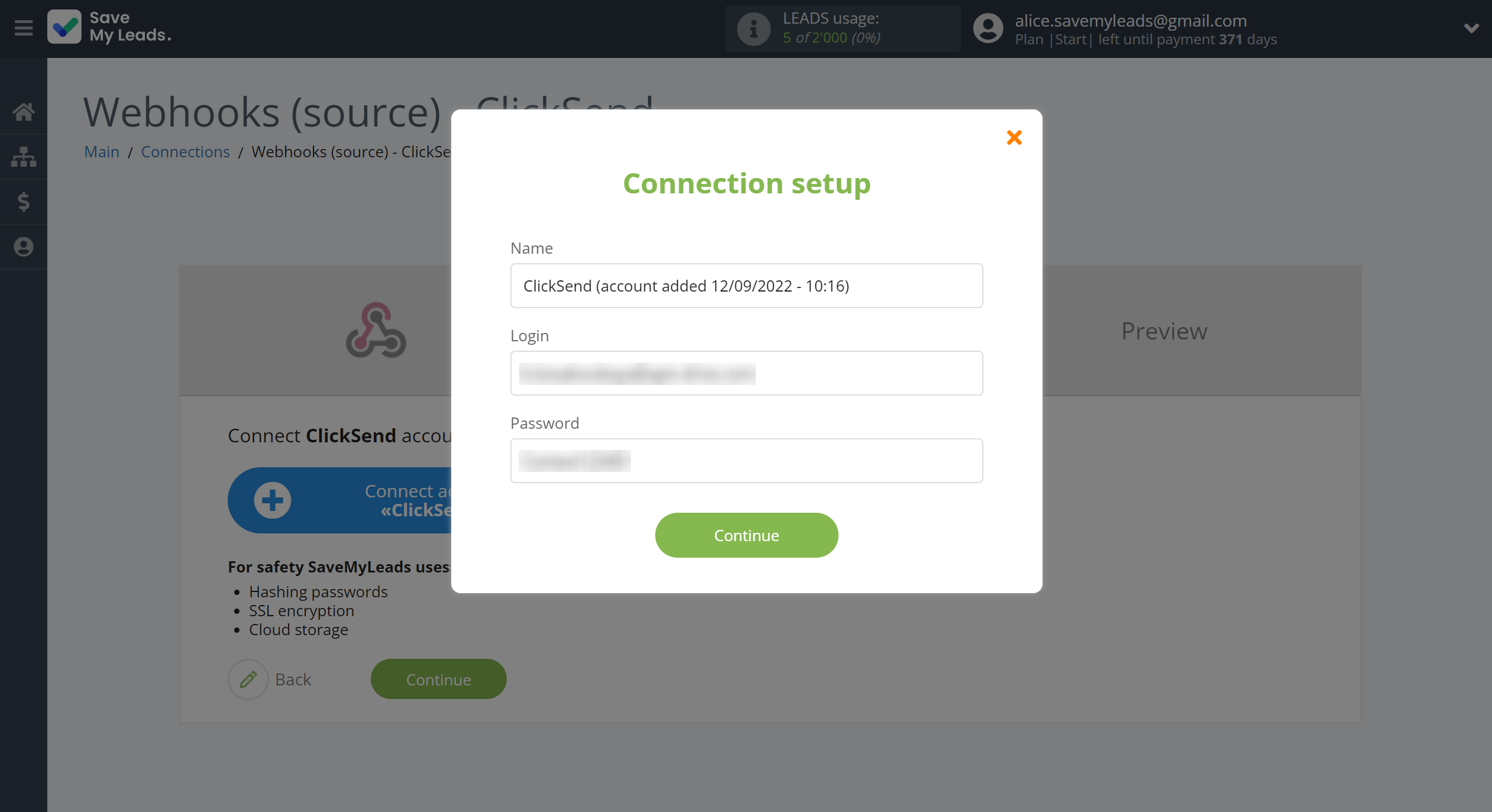 How to Connect Webhooks with ClickSend Add Contacts | Data Destination account connection How to Connect Webhooks with ClickSend Add Contacts | Data Destination account connection