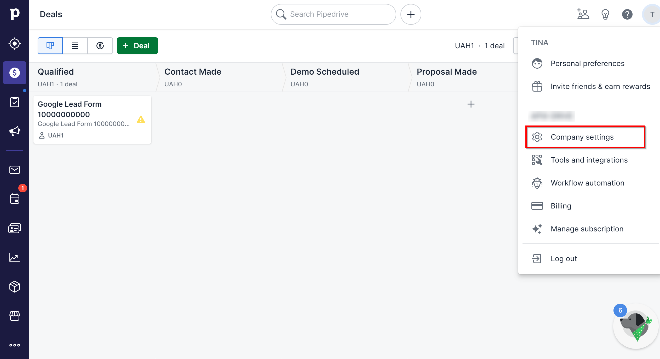 How to Connect Google Lead Form with Pipedrive Create Task | Data Destination account connection How to Connect Google Lead Form with Pipedrive Create Task | Data Destination account connection