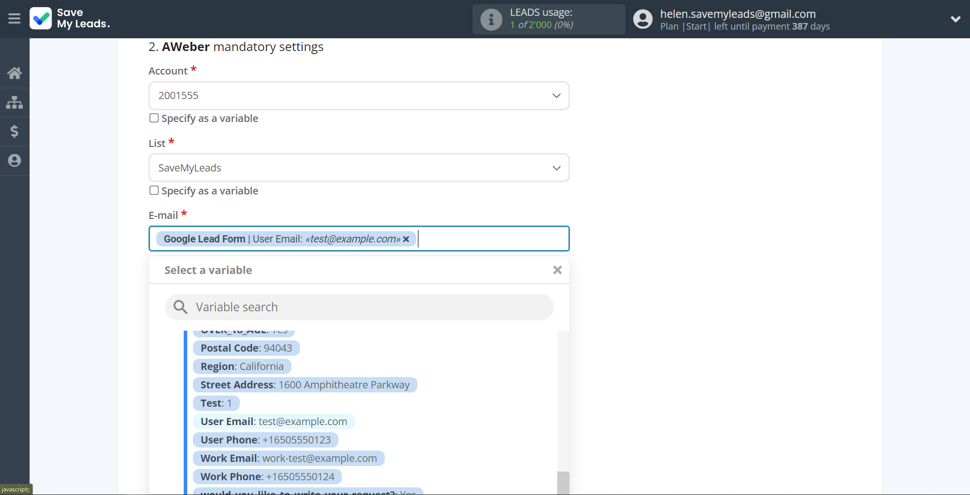 How to Connect Google Lead Form with AWeber | Assigning fields How to Connect Google Lead Form with AWeber | Assigning fields