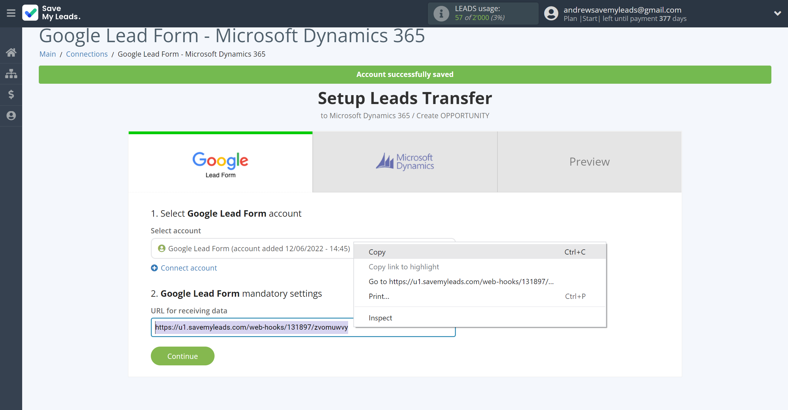 How to Connect Google Lead Form with Microsoft Dynamics 365 Create Opportunity | Data Source account connection How to Connect Google Lead Form with Microsoft Dynamics 365 Create Opportunity | Data Source account connection