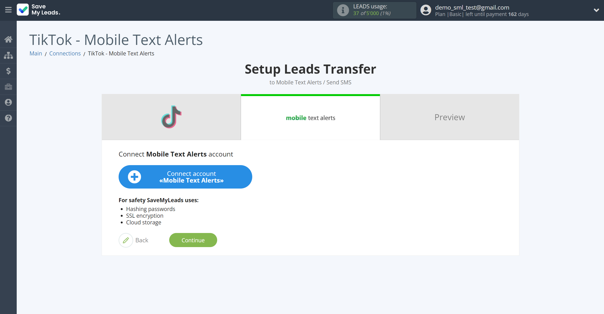 How to Connect TikTok with Mobile Text Alerts | Data Destination account connection How to Connect TikTok with Mobile Text Alerts | Data Destination account connection